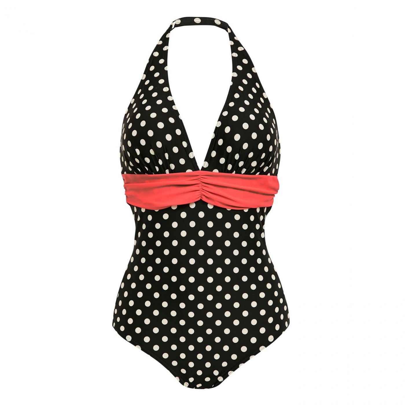 Figleaves Tuscany Spot Swimsuit - Longer Length