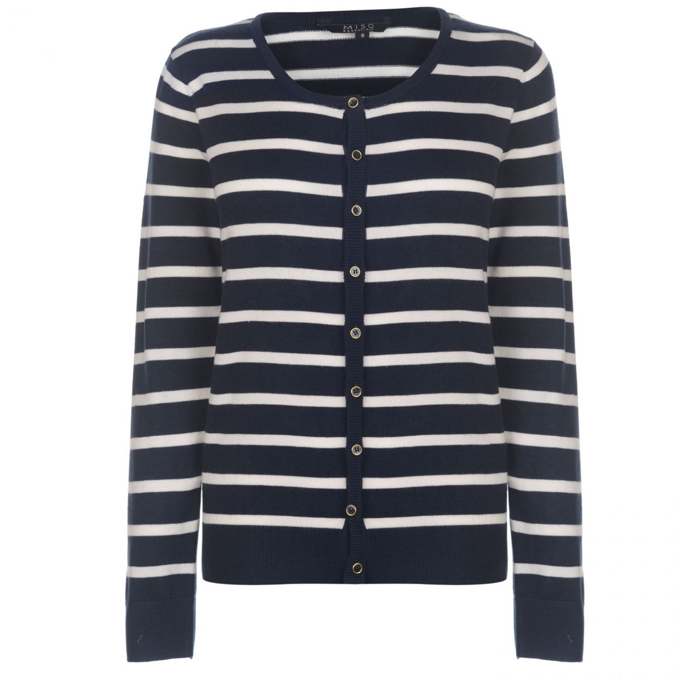 Miso Stripe Button Cardigan Ladies