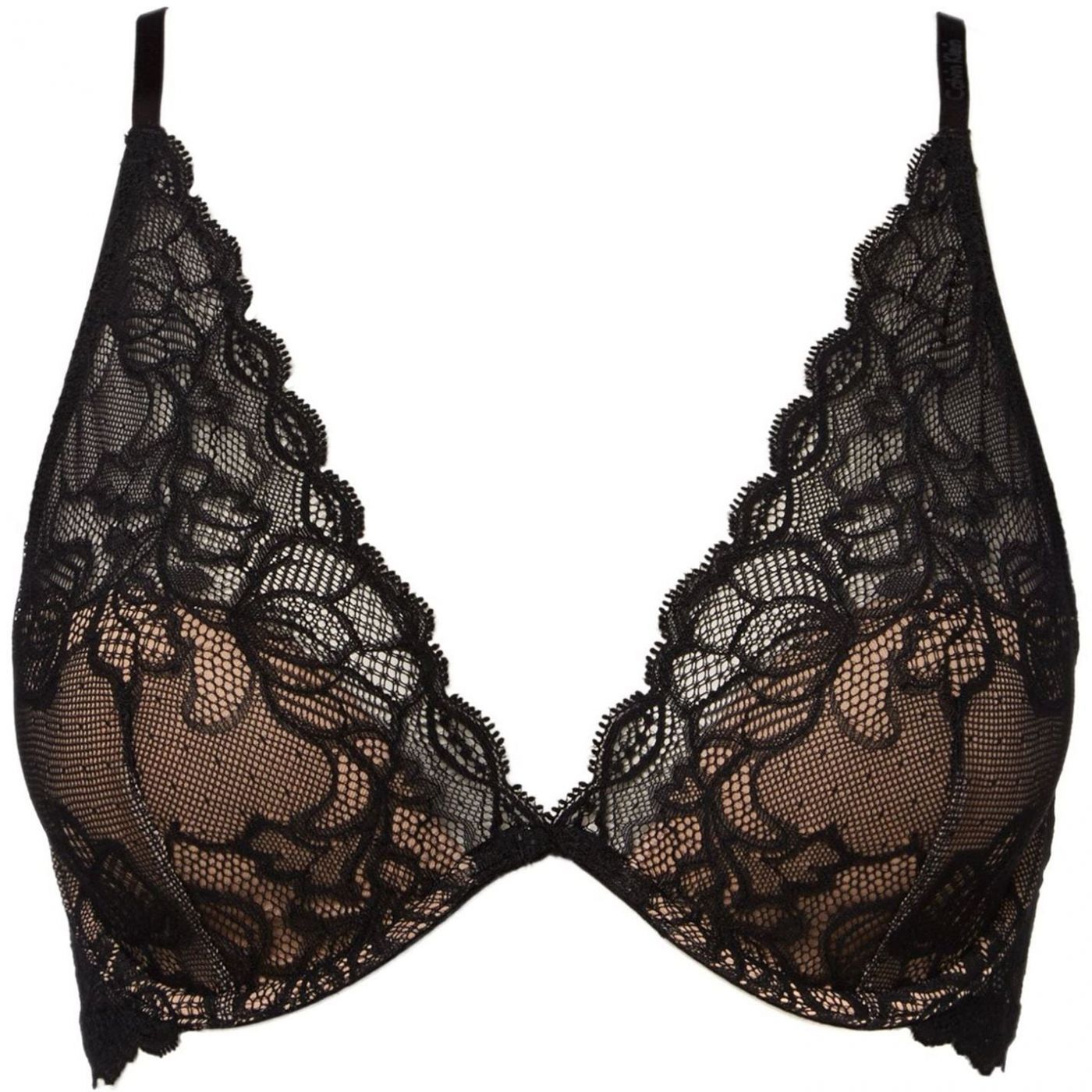 Calvin Klein Seductive Comfort Lace Plunge Bra
