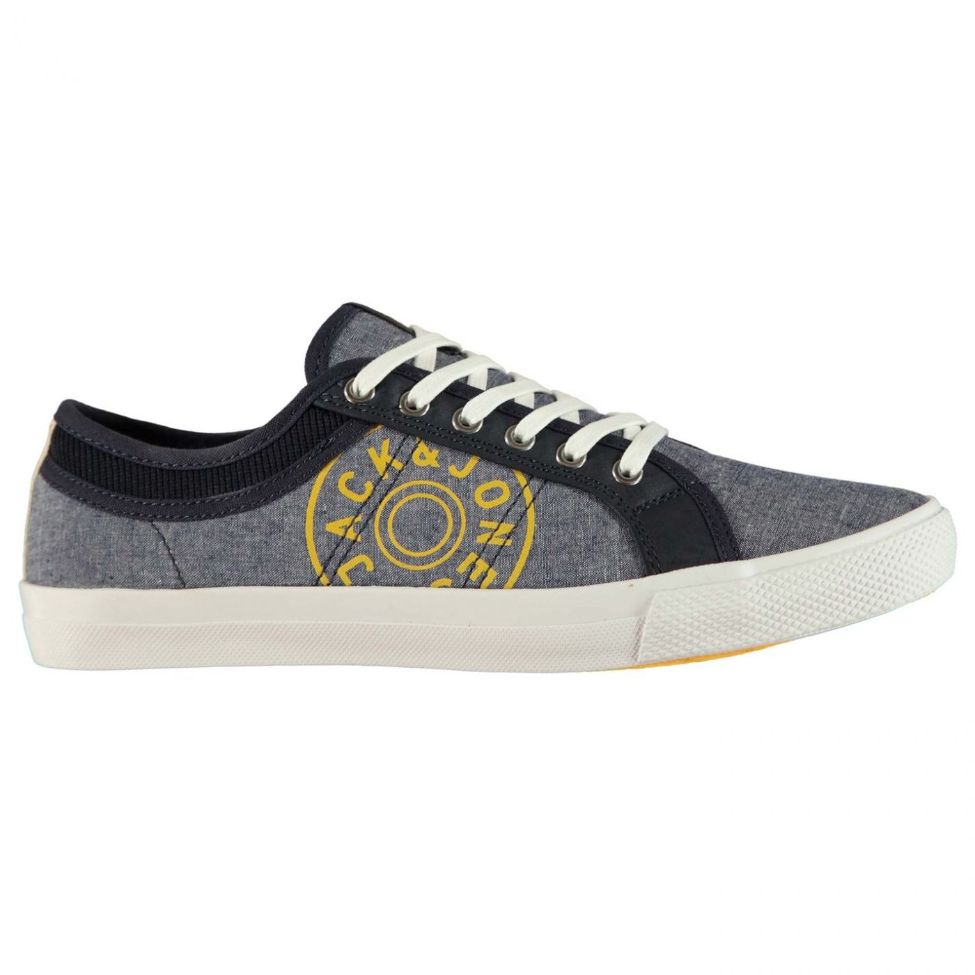Jack and Jones Ross Canvas Print Mens Trainers