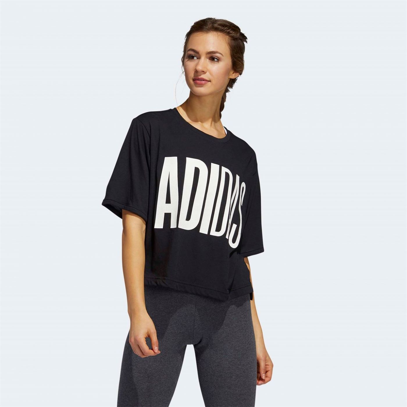 Adidas Uni Logo T Shirt Ladies