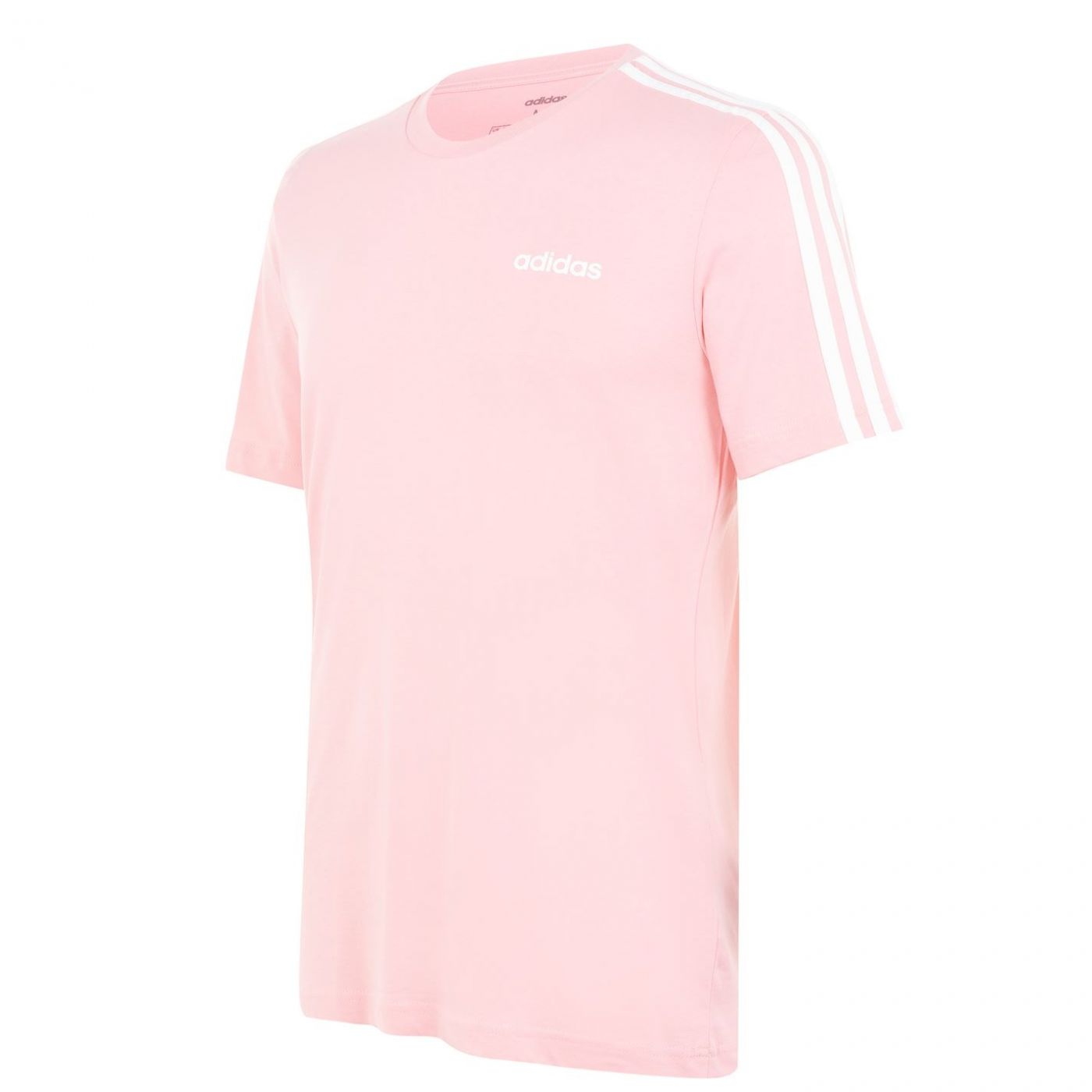 Adidas 3 Stripe T Shirt Mens