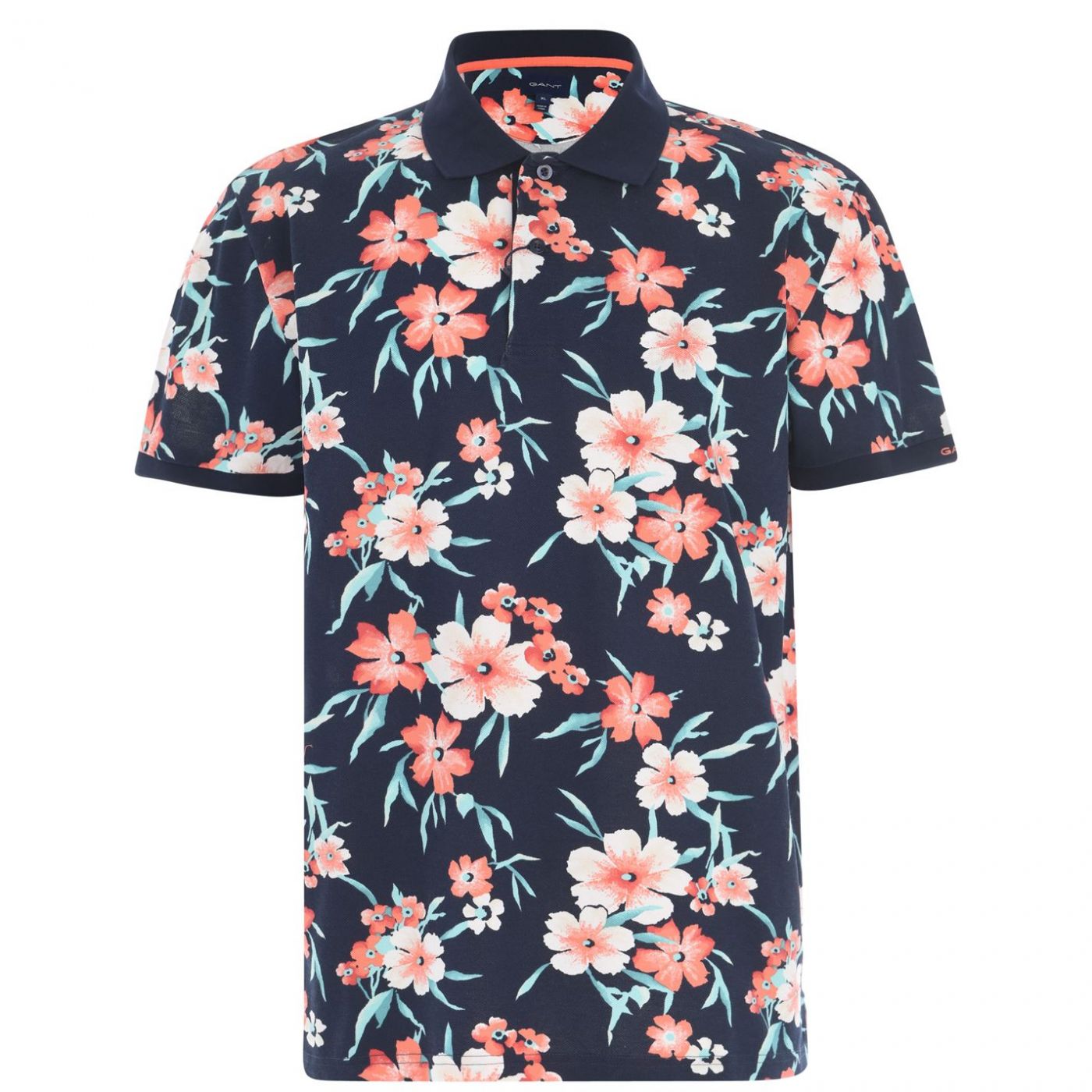 Gant All Over Print Polo Shirt Mens