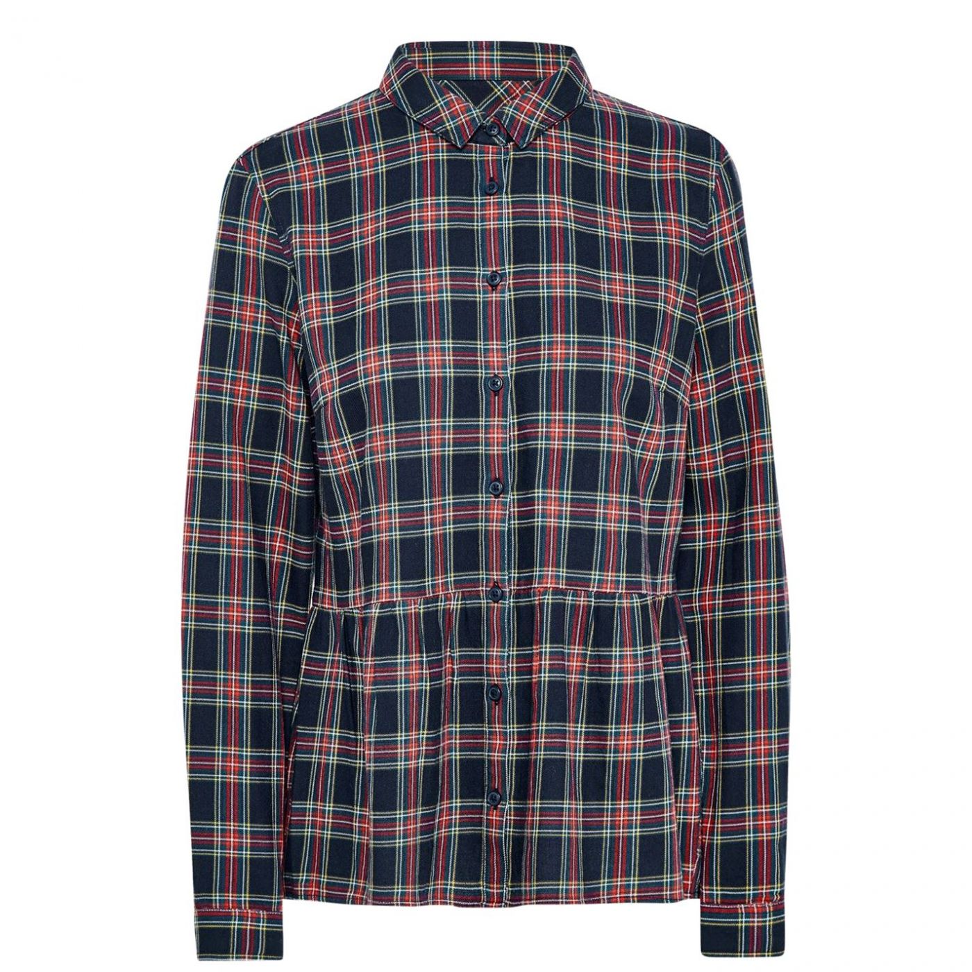 Jack Wills Highcliffe Check Peplum Shirt