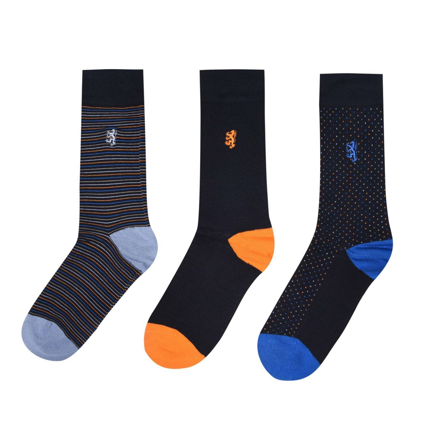 Pringle 3 Pack Patterned Socks