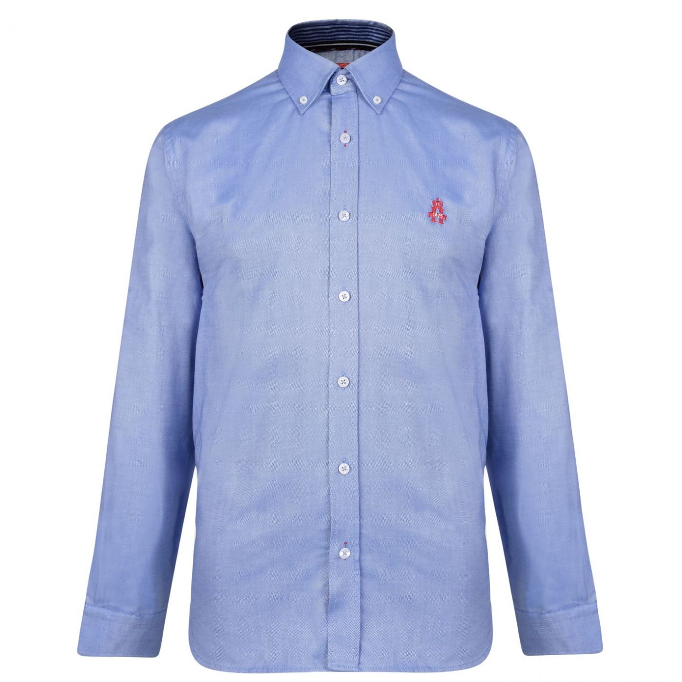 Hurlingham Polo 1875 Royal Oxford Long Sleeved Shirt