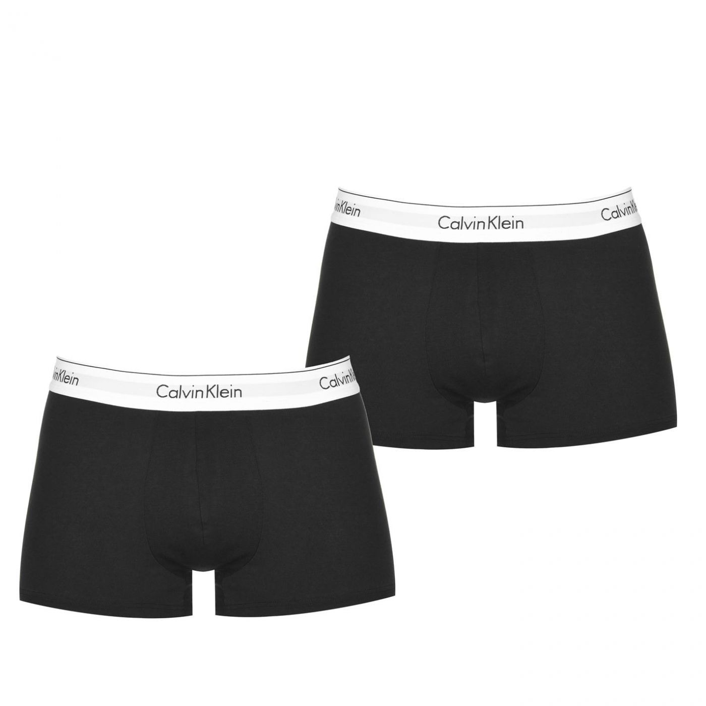 Calvin Klein 2 Pack Modern Cotton Stretch Trunks