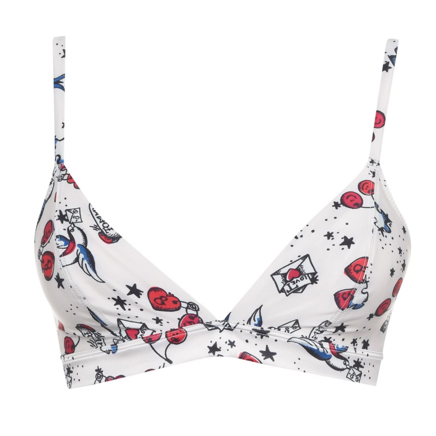 Tommy Bodywear Tommy Signature Print Triangle Bra