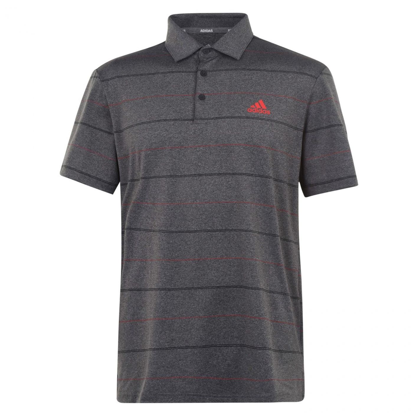 Adidas Heather Stripe Polo Shirt Mens