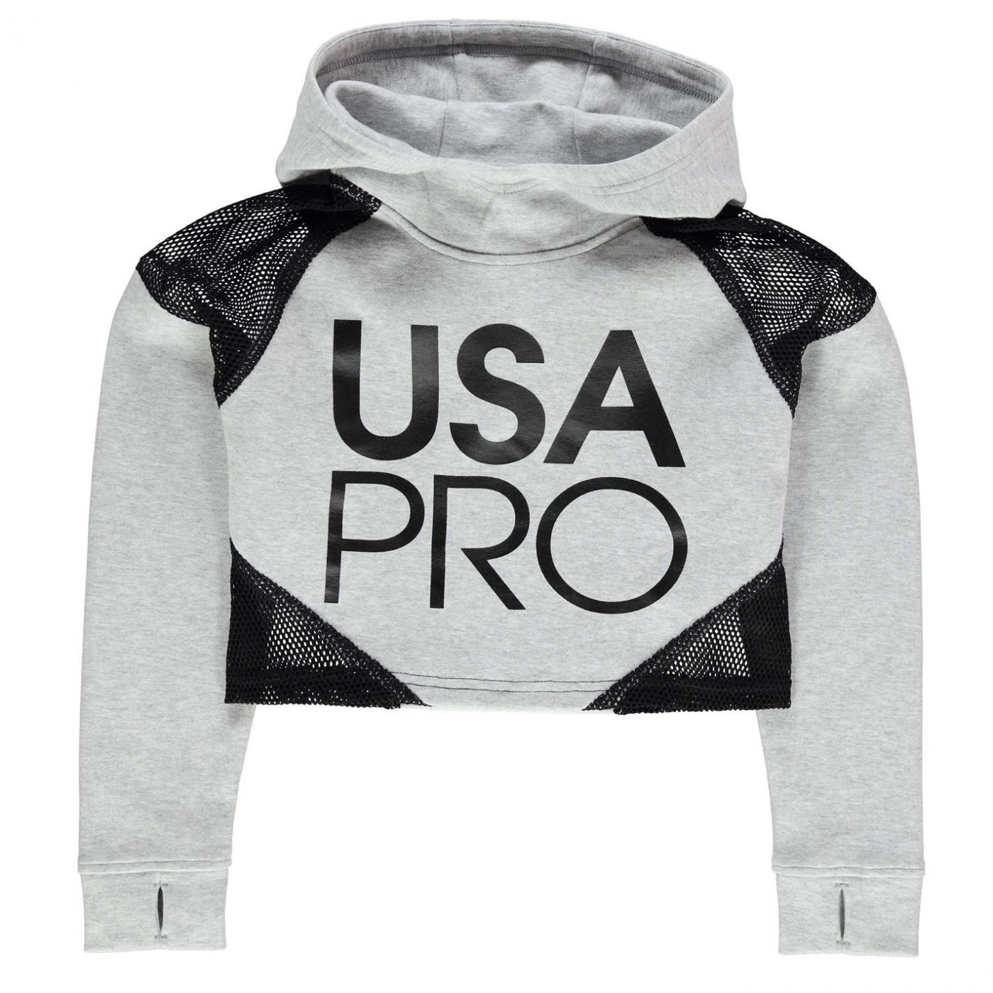 usa pro cropped hoodie