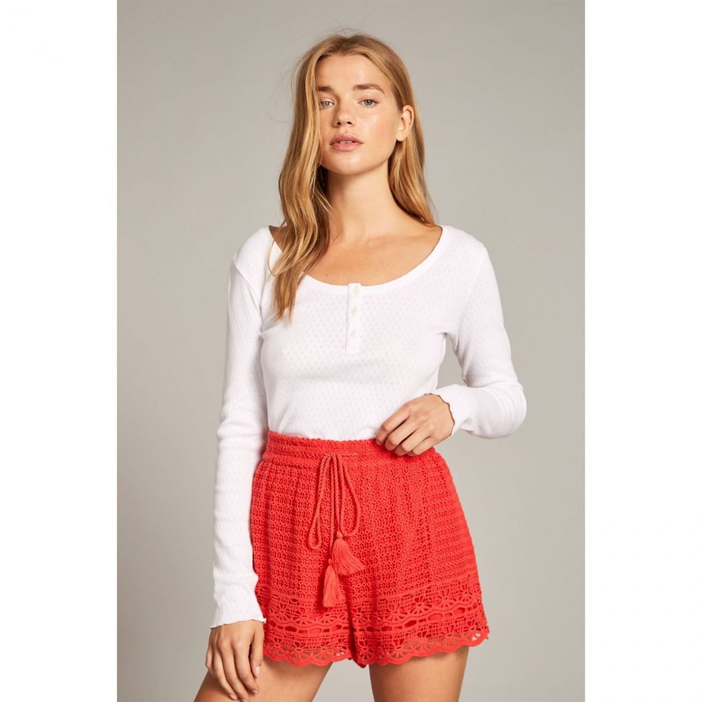 Jack Wills Henriette Crochet Shorts