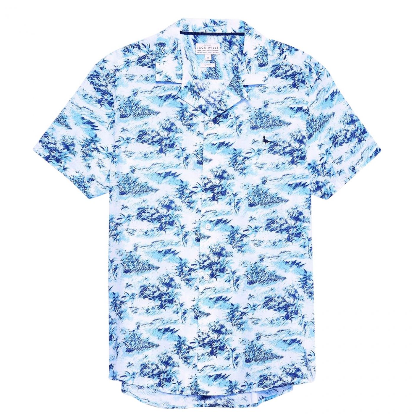 Jack Wills Elwick Palm Print Shirt