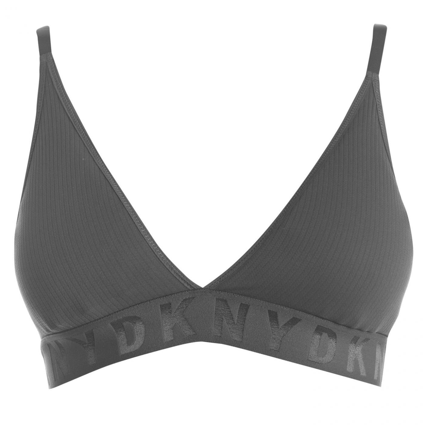 DKNY Triangle Liteware Ribbed Bralette