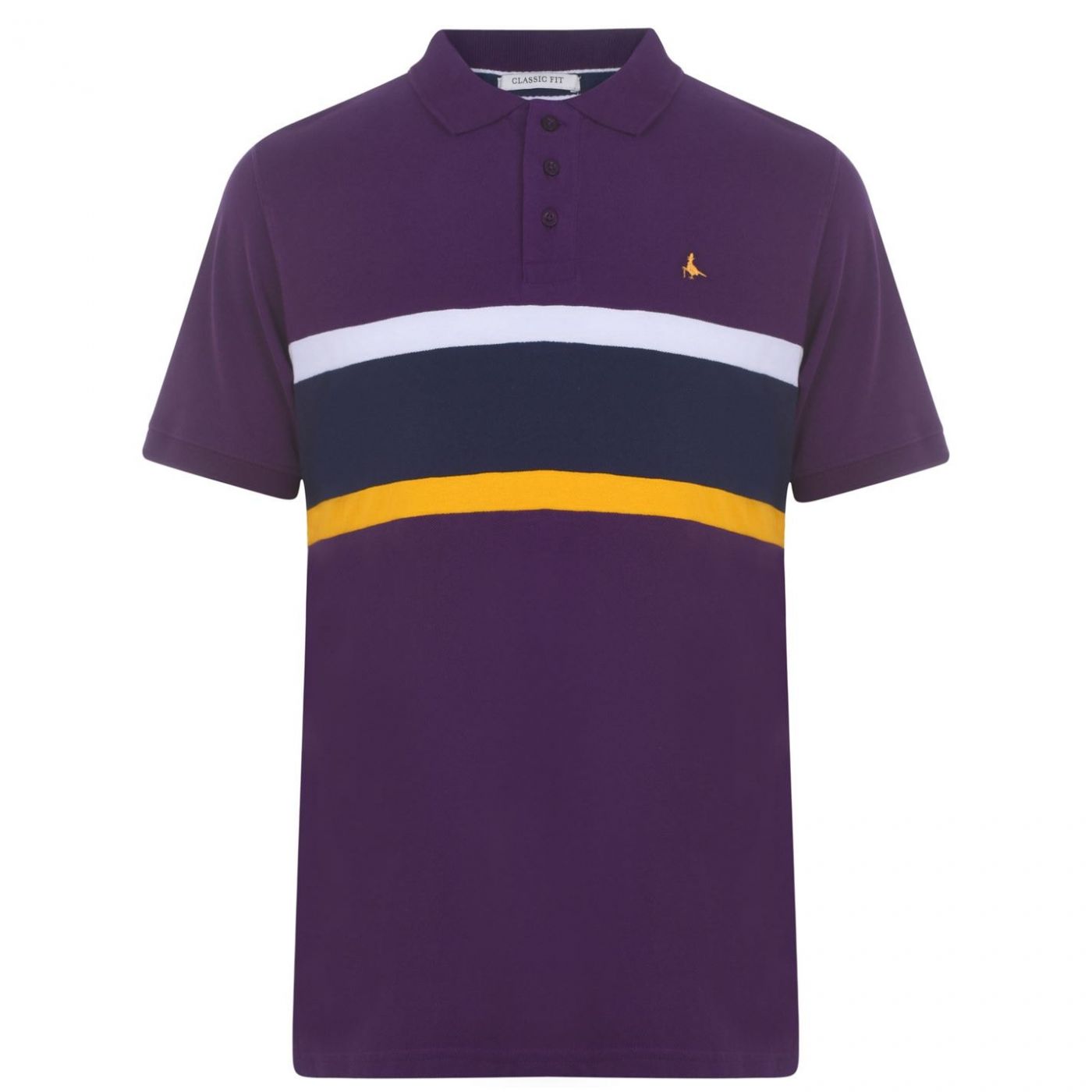 Jack Wills Tupton Cut And Sew Polo Shirt