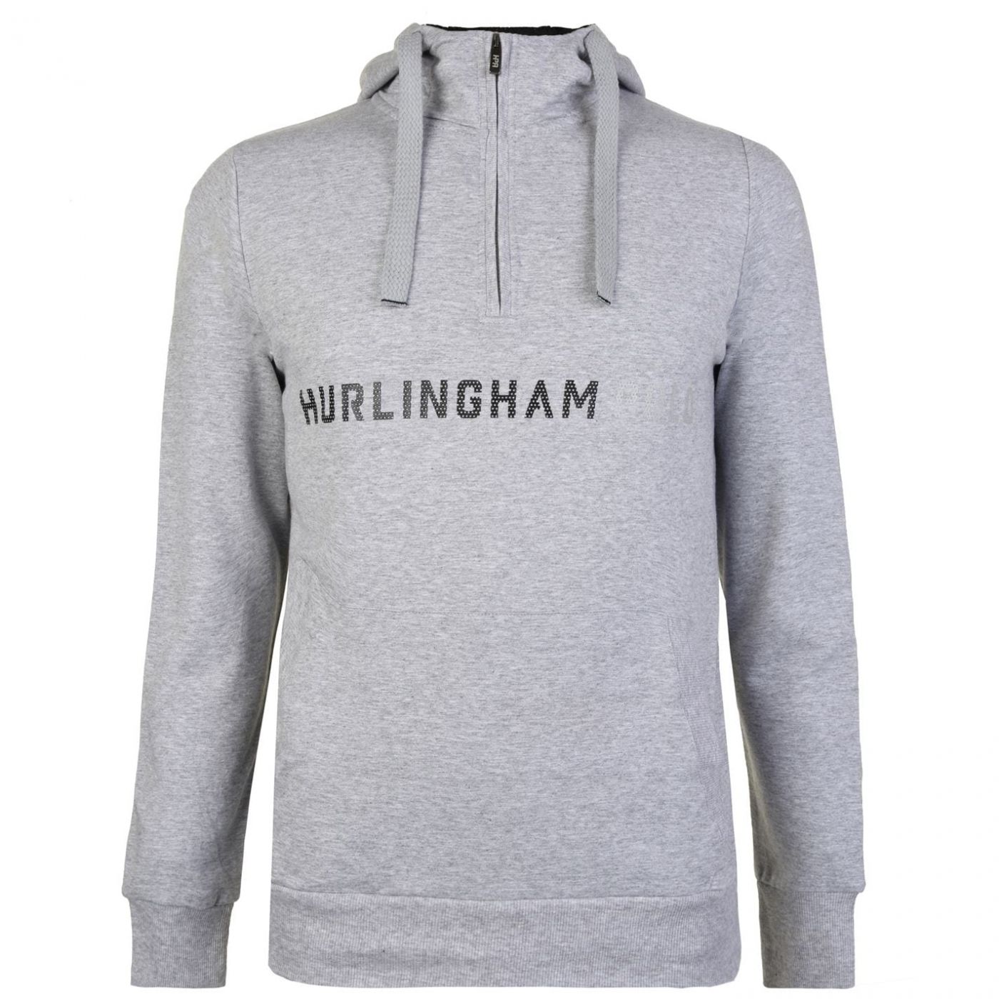 Hurlingham Polo 1875 Quarter Zip Hooded Sweatshirt