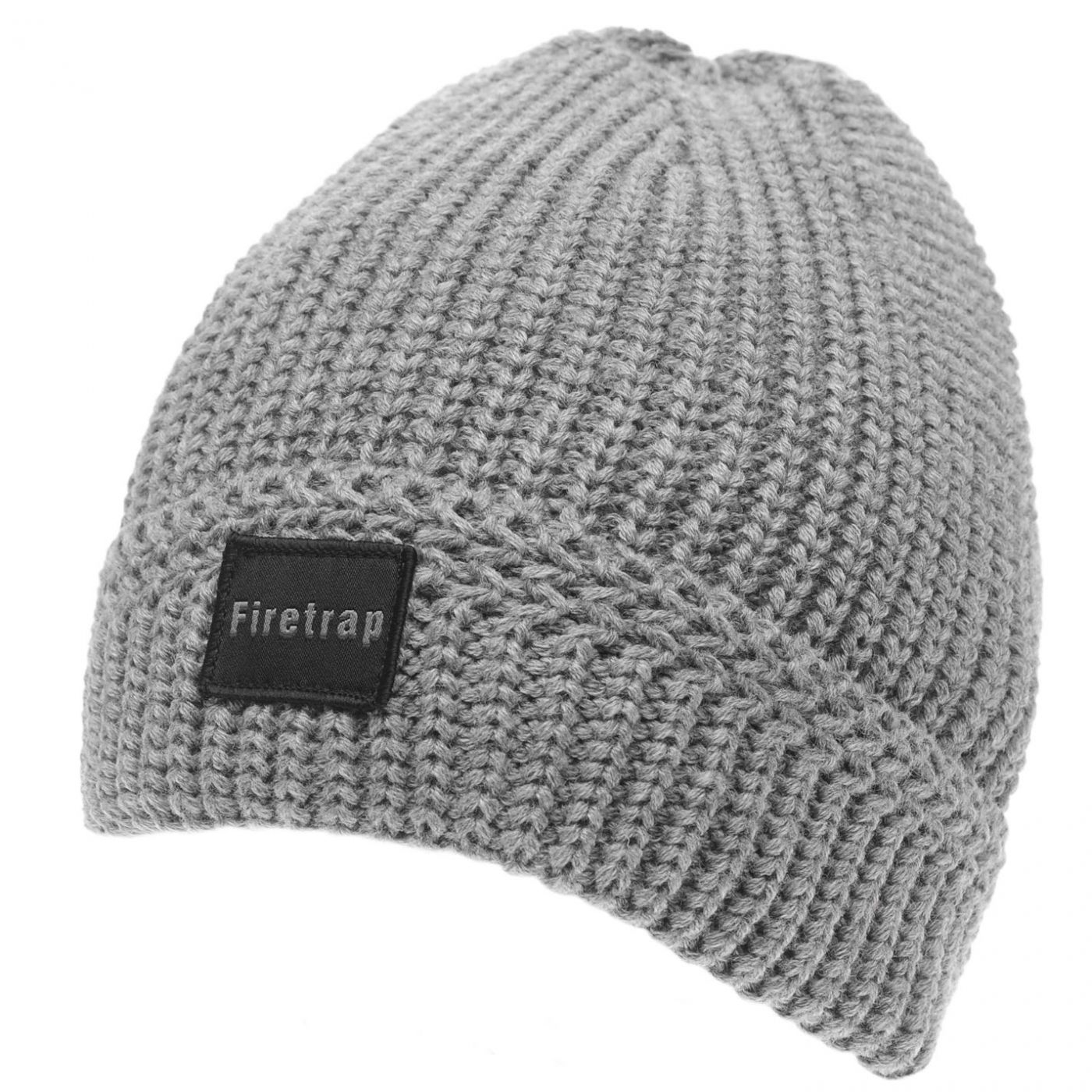 Firetrap Ribbed Beanie Hat Mens