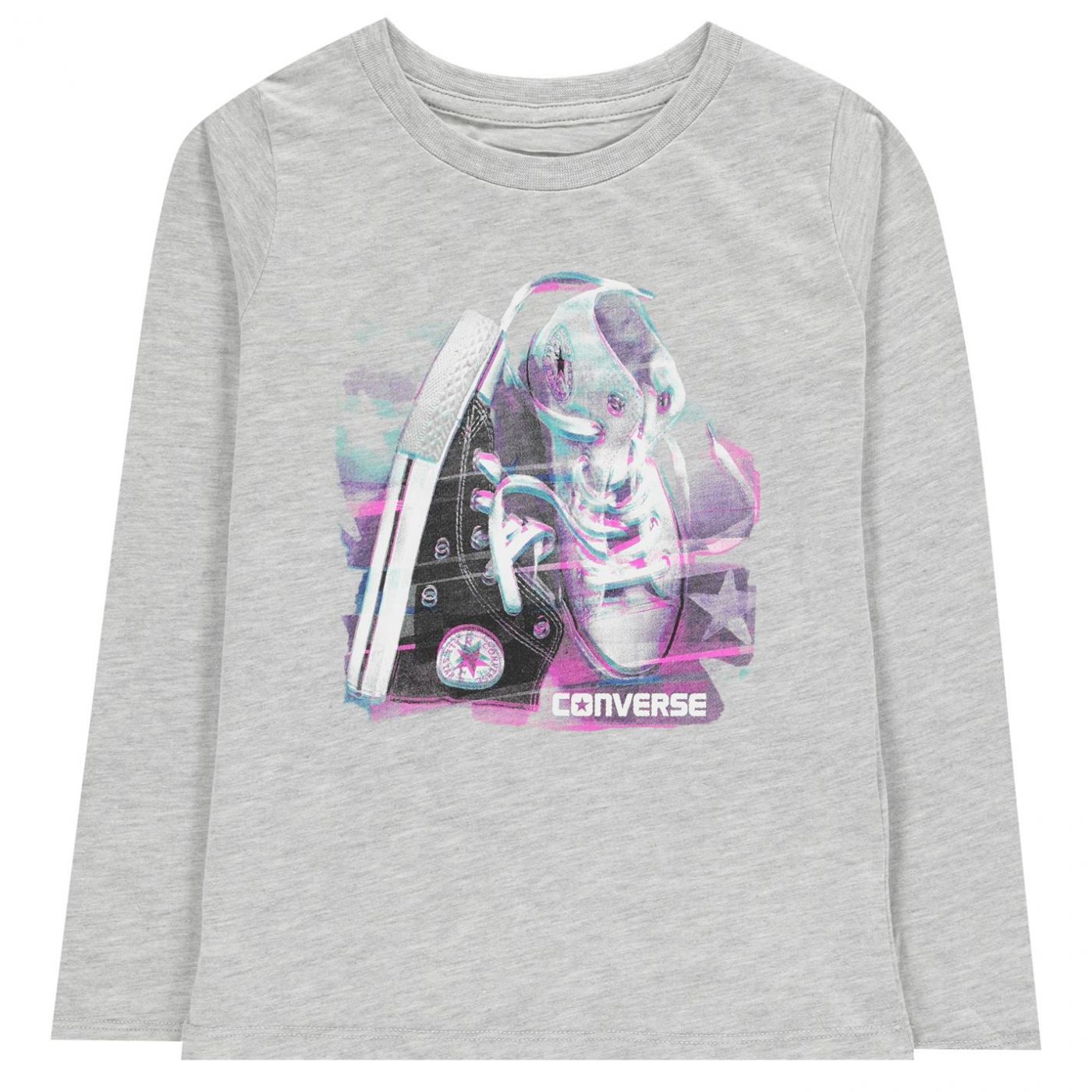 Converse Exposed Long Sleeve T-Shirt Junior Girls