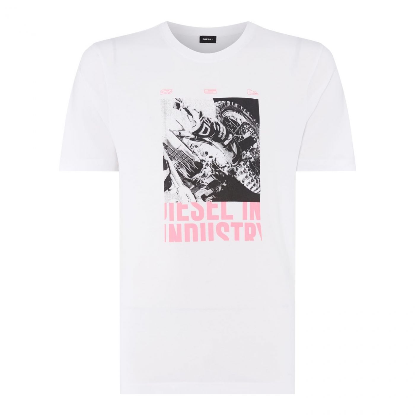 Diesel Moto Print T Shirt Mens