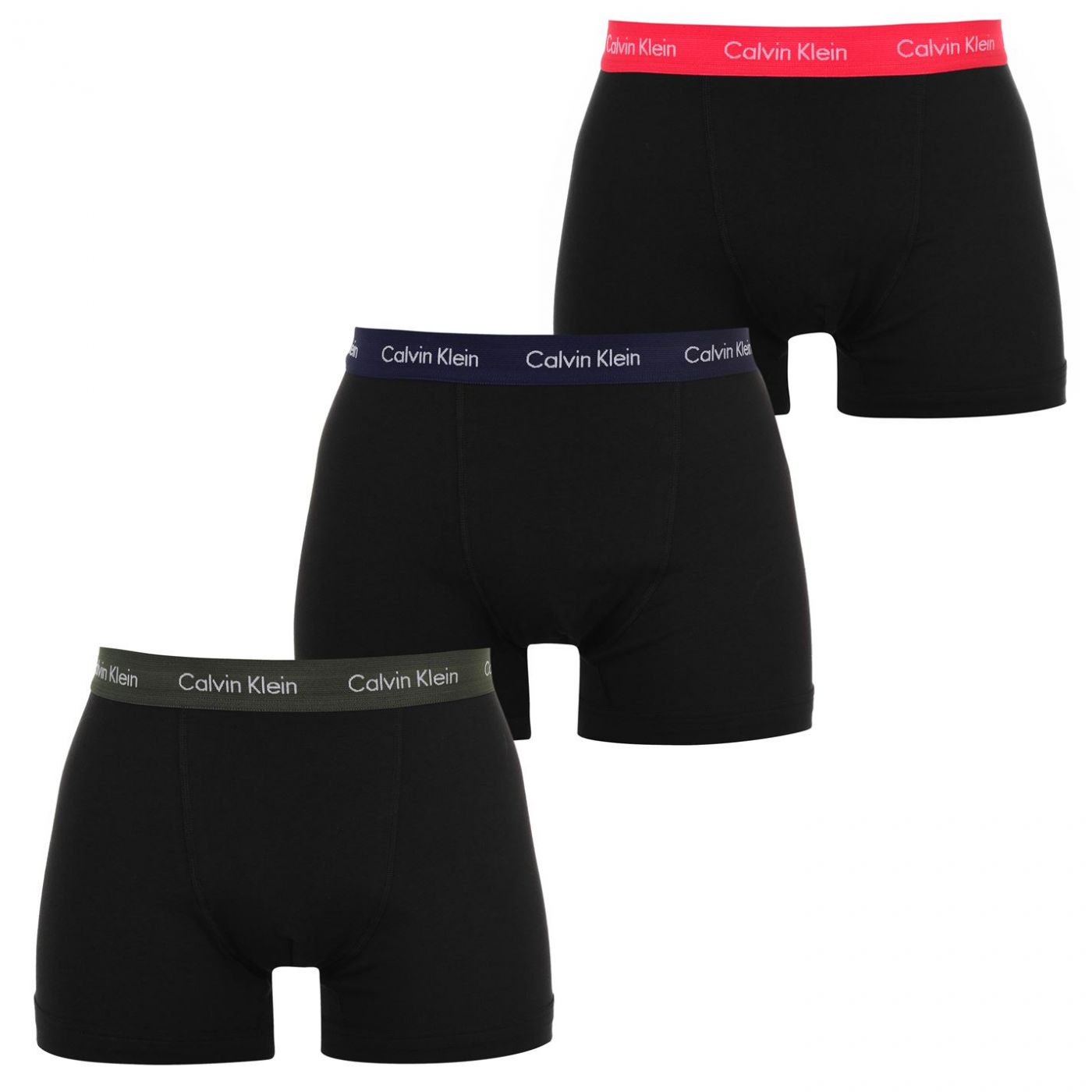 Calvin Klein 3 Pack Cotton Stretch Trunks