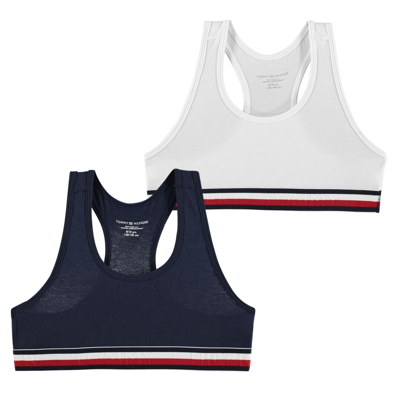 Tommy Hilfiger 2 Pack Plain Bikini Tops