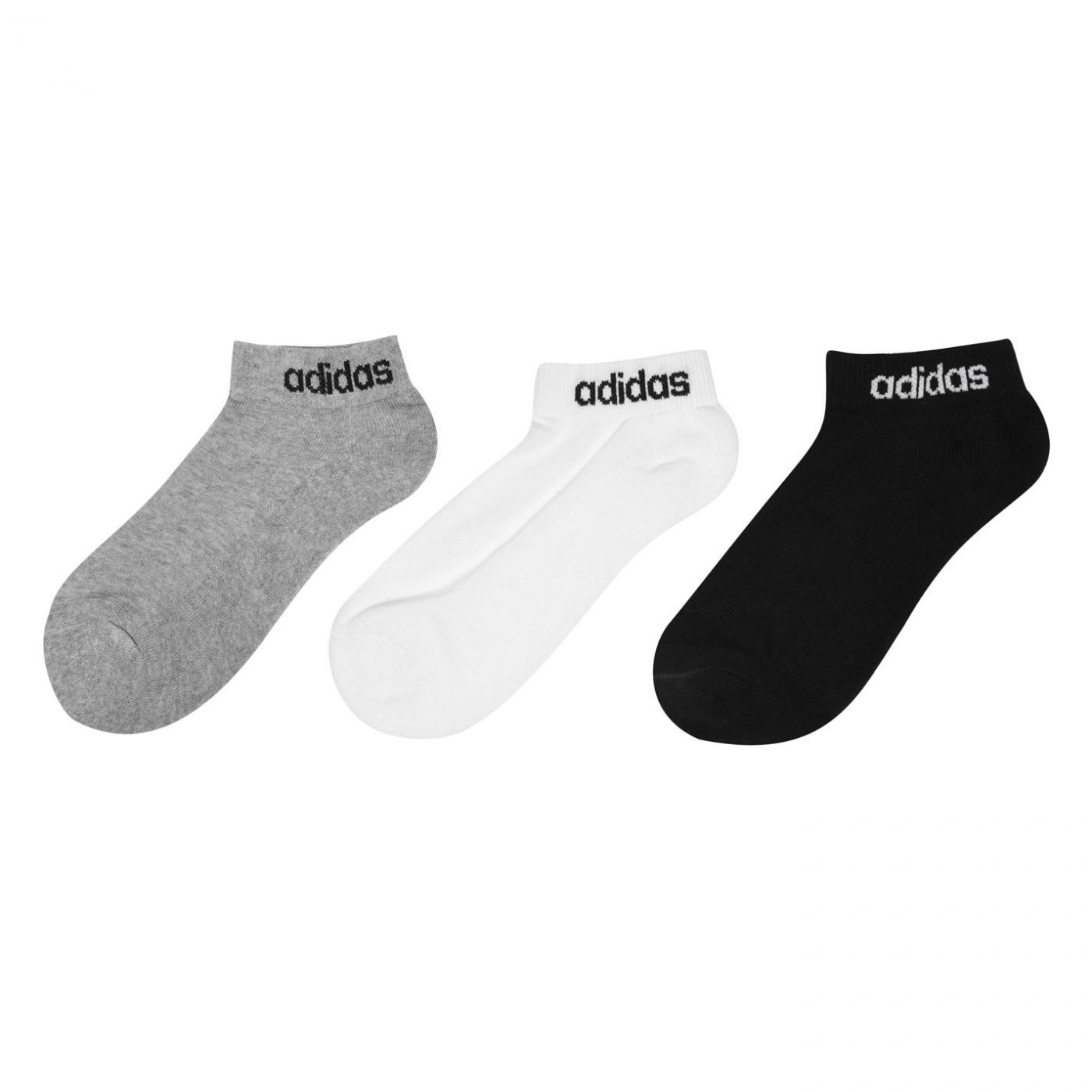 Adidas 3 Pack Logo Socks Juniors