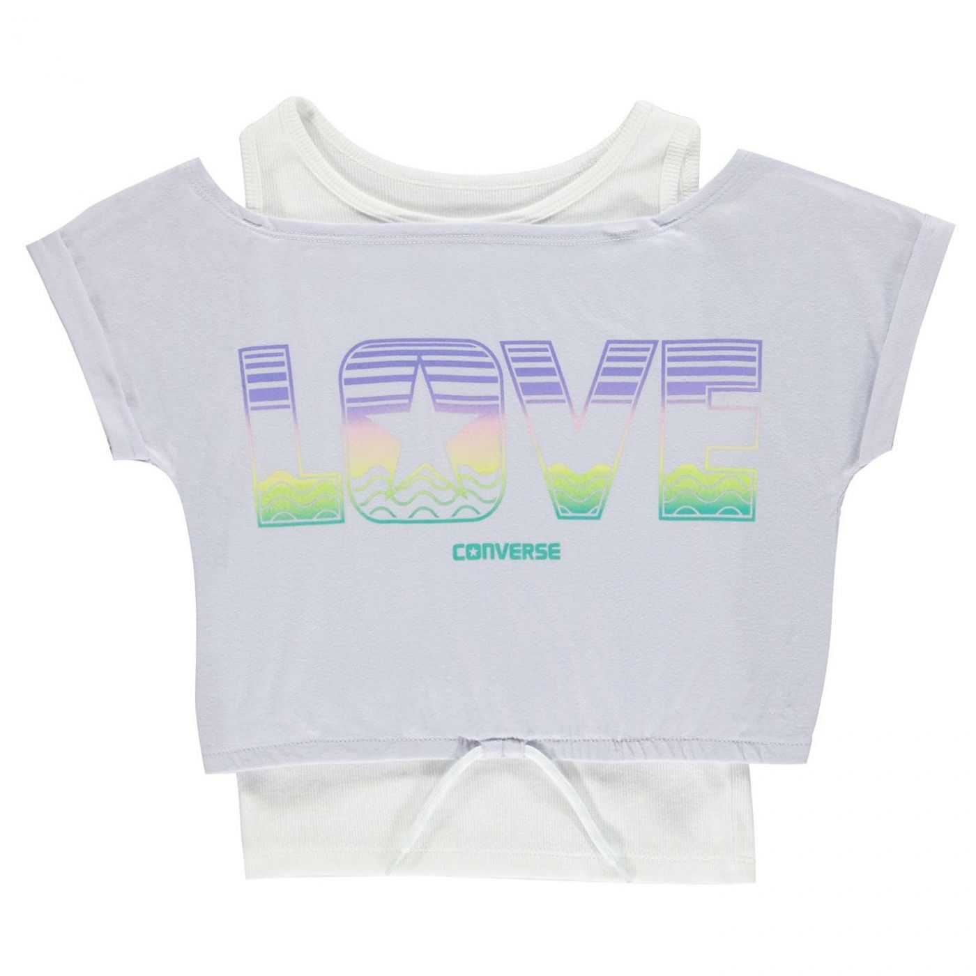 Converse Summer Layered Top Junior Girls