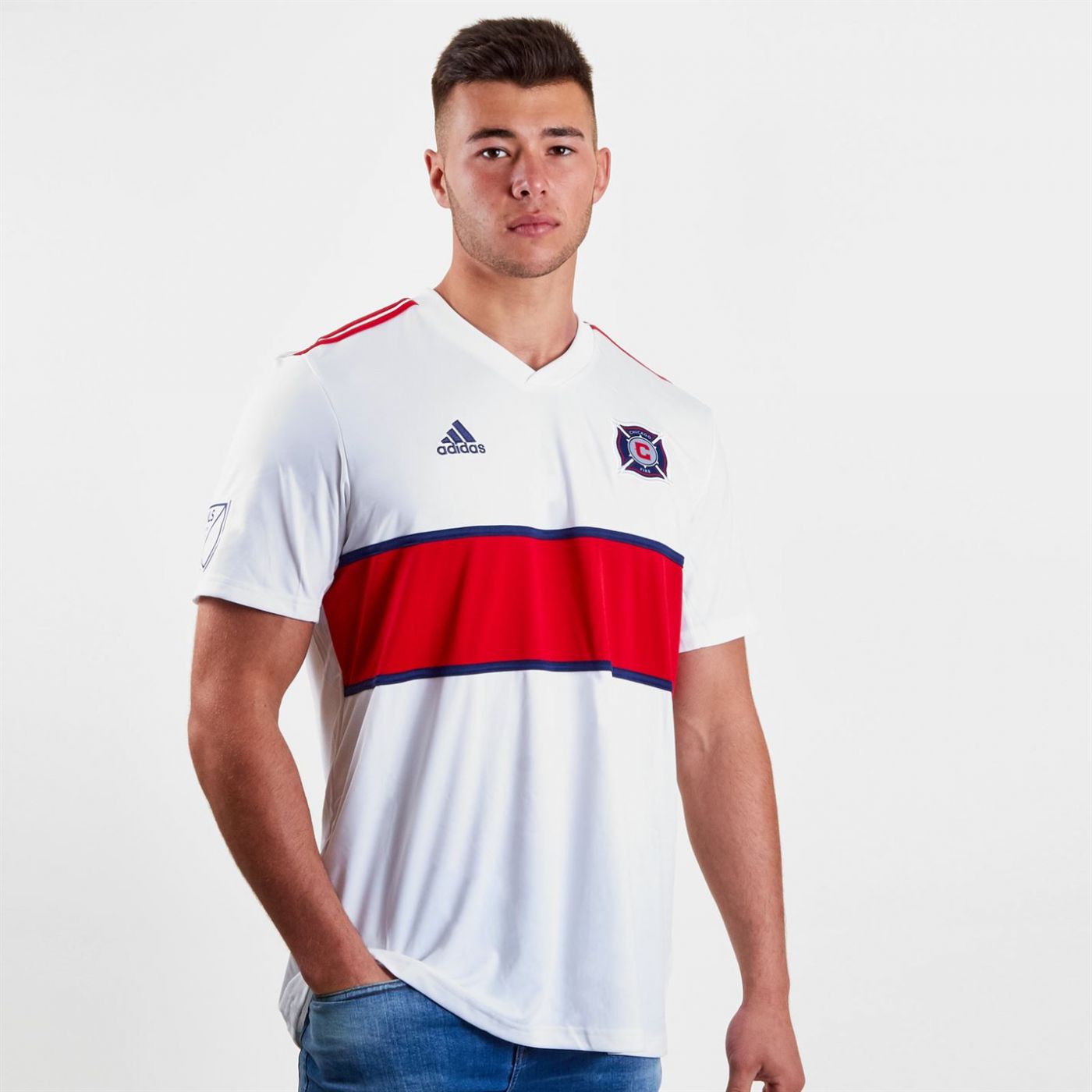 Adidas Chicago Short Sleeve T Shirt Mens