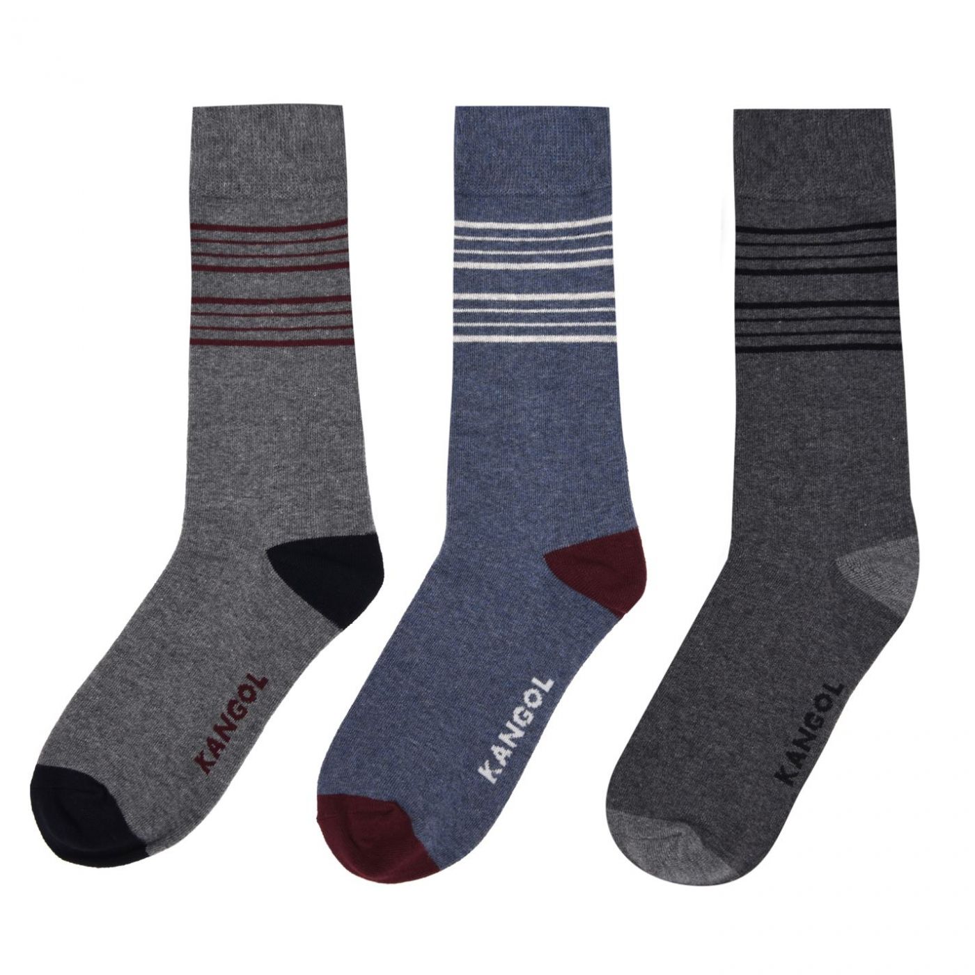 Kangol Formal Sock 3 Pack Mens