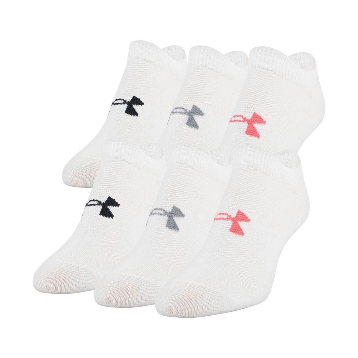 Under Armour 6 Pack No Show Socks Womens