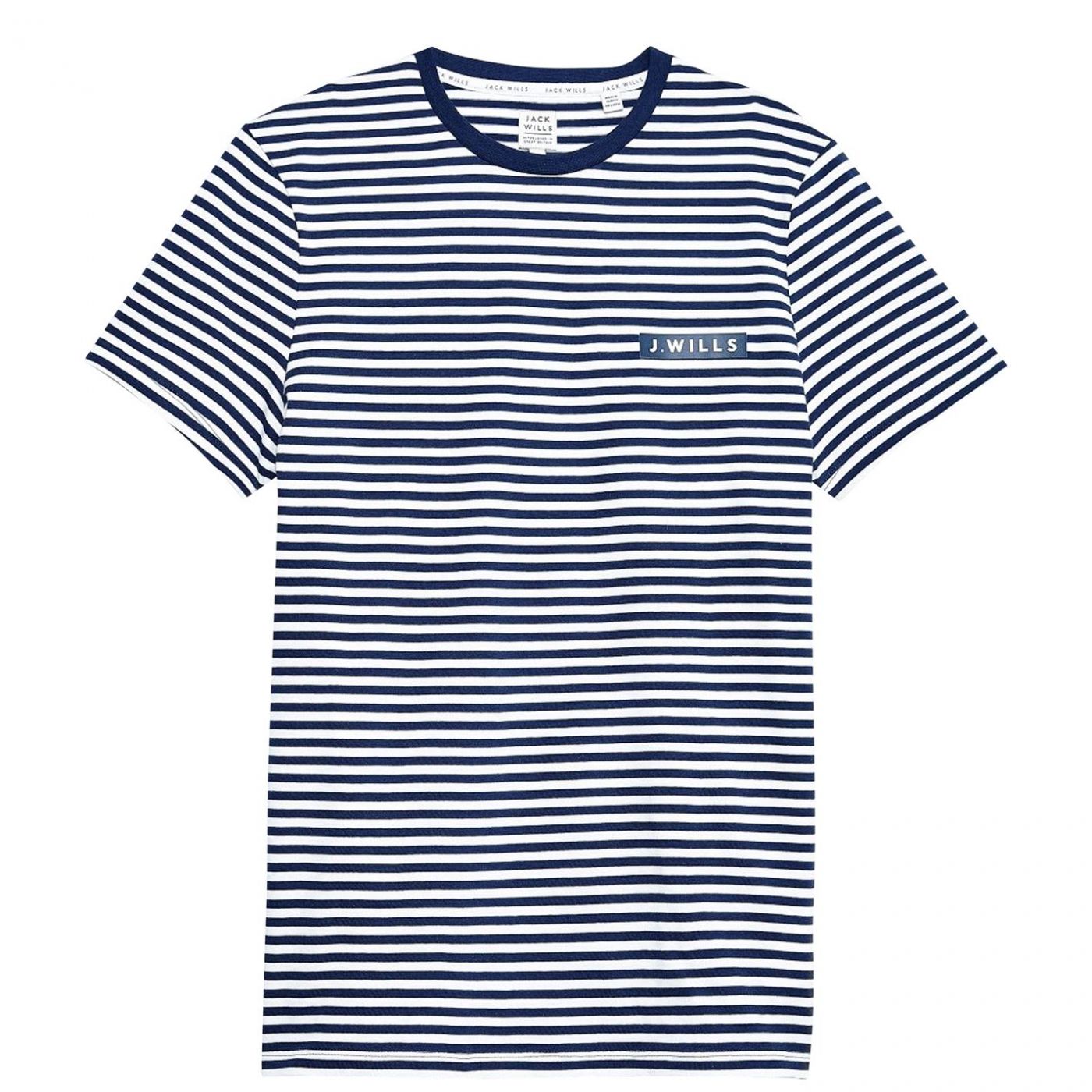 Jack Wills Jeswick Graphic Stripe T-Shirt