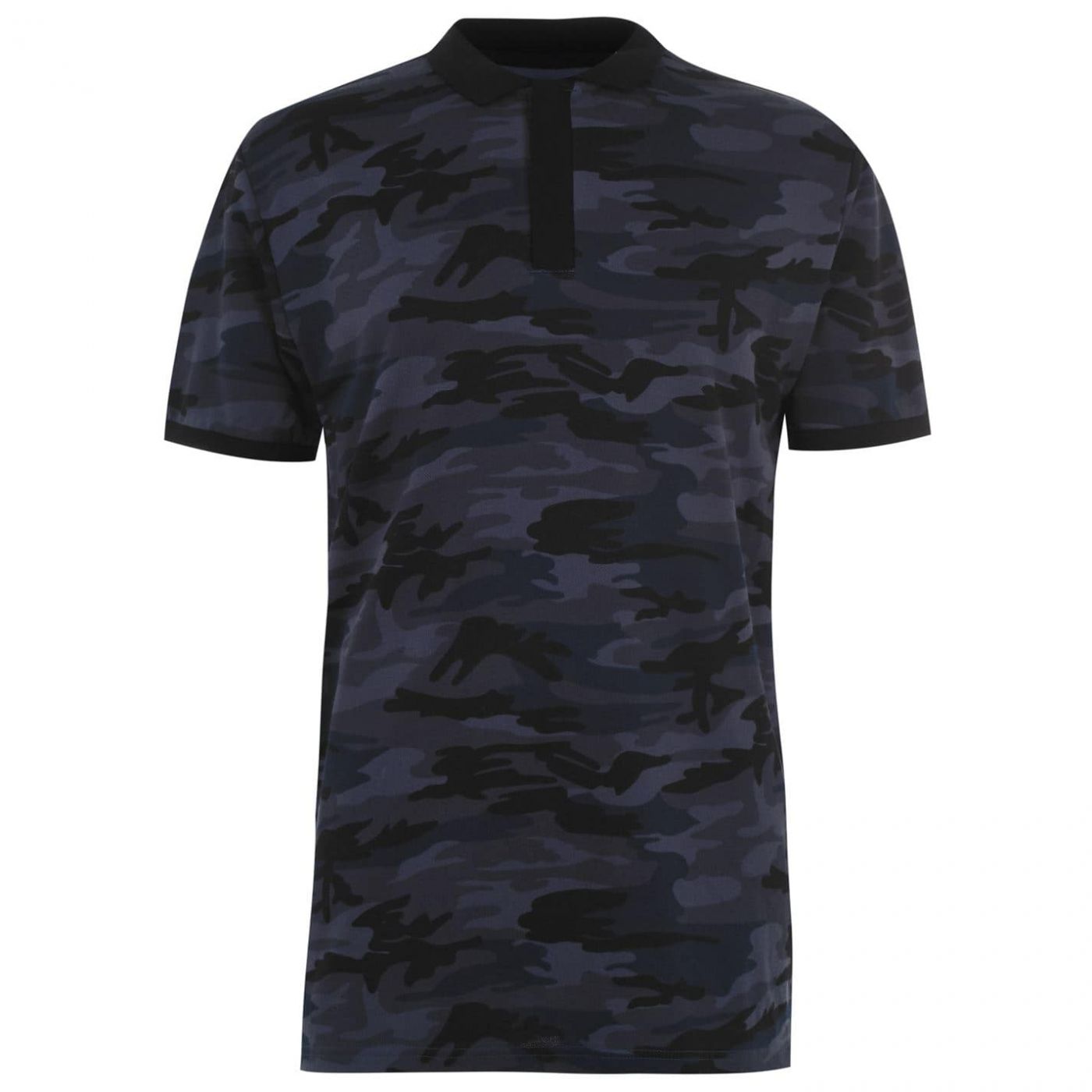 Firetrap Camo Polo Shirt Mens