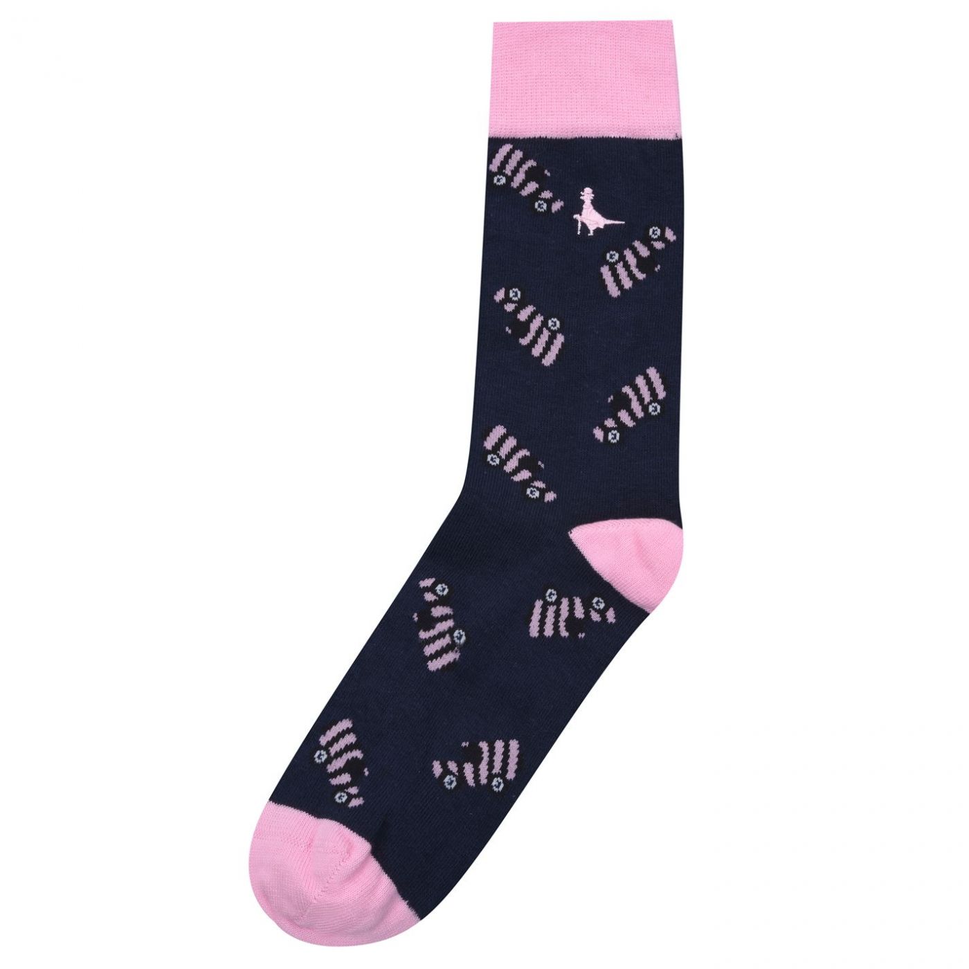 Jack Wills Adwell Single Truck Print Sock