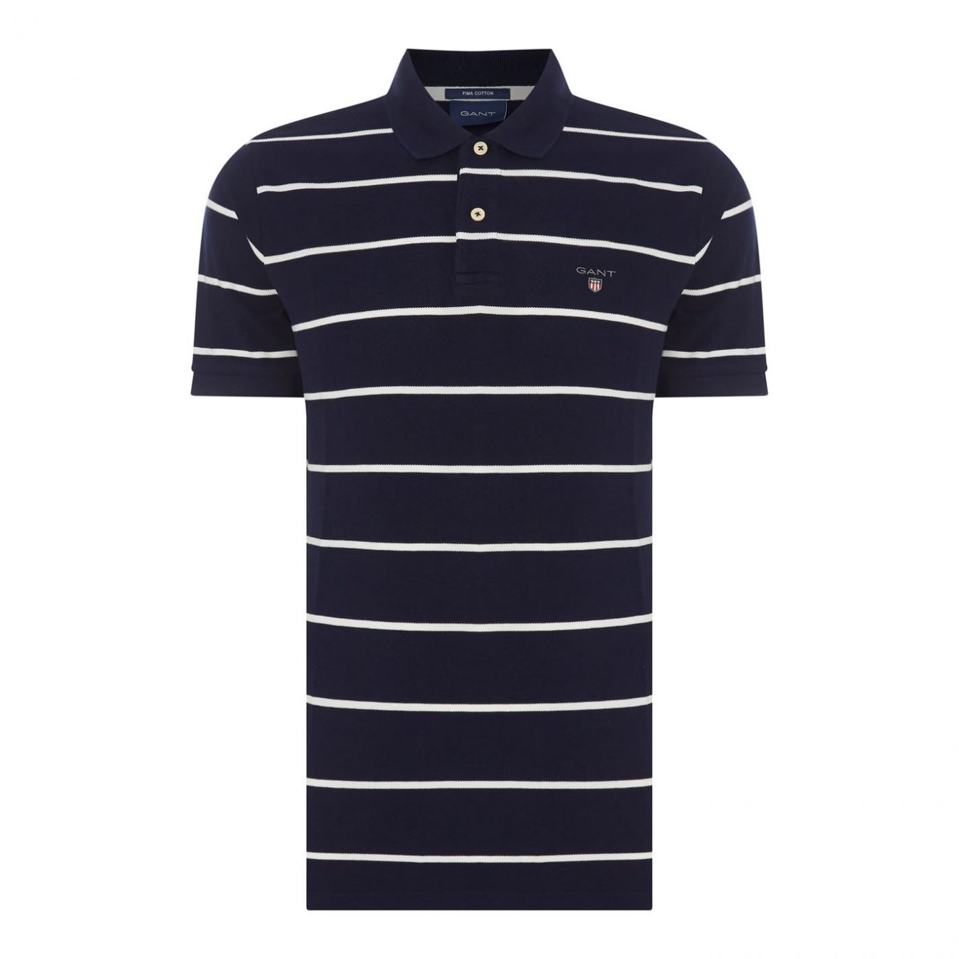 Gant Stripe Short Sleeve Polo Shirt