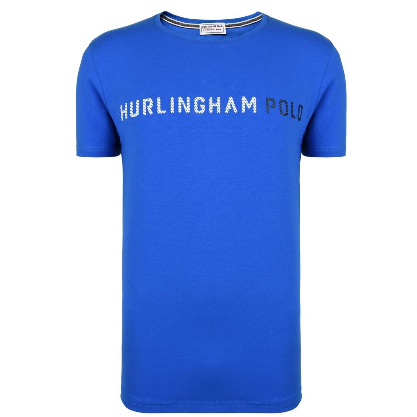 Hurlingham Polo 1875 Mesh Print Logo T Shirt