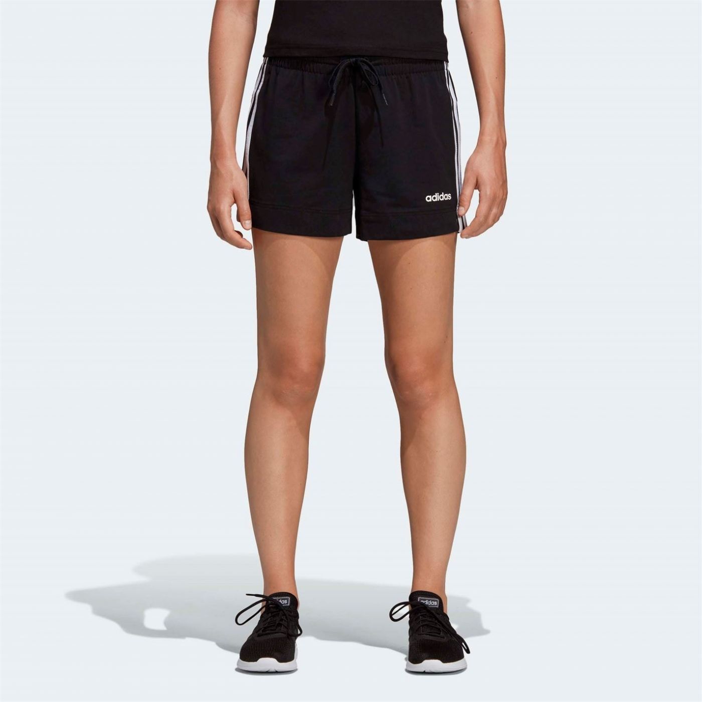 Adidas Essential 3 Stripe Shorts Ladies