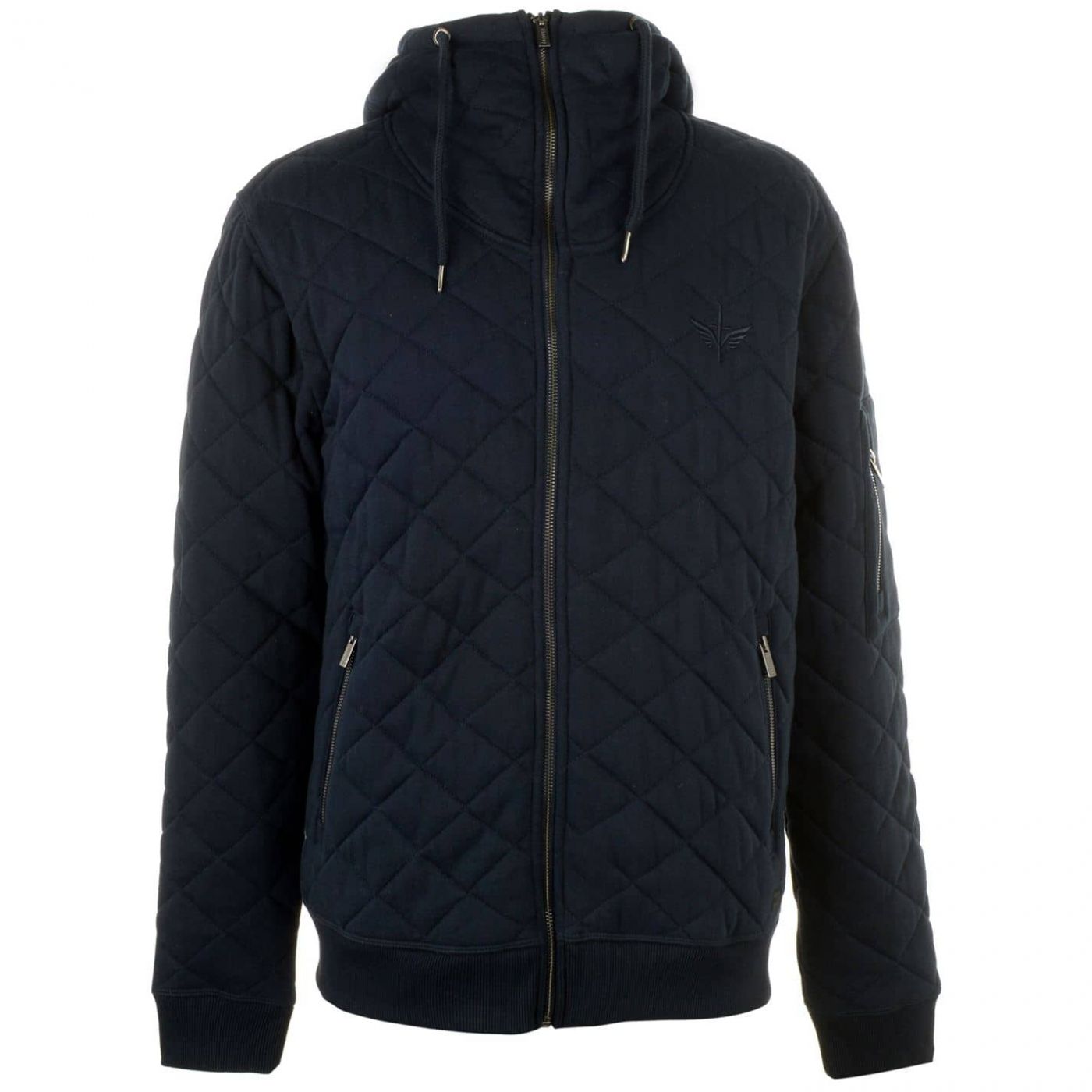 Firetrap Quilted Zip Hoody Men's