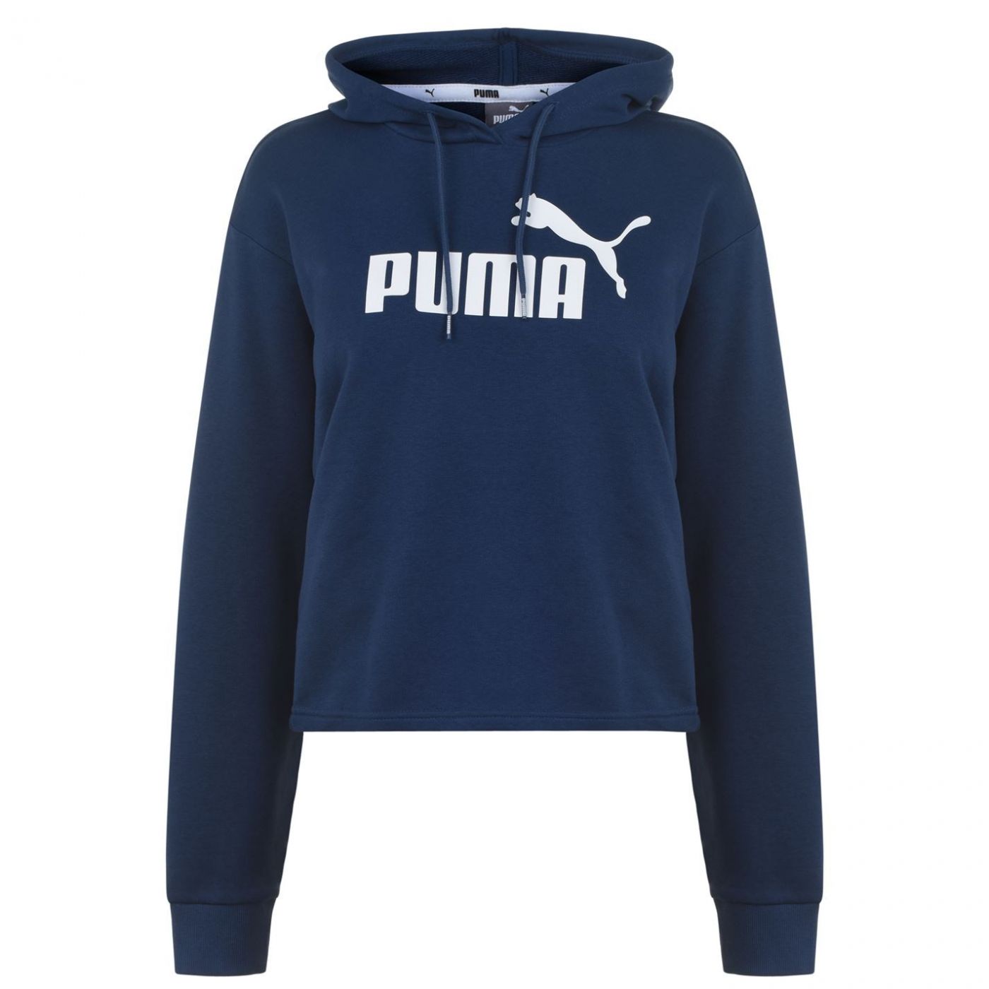 Puma Essential Crop Hoodie Ladies