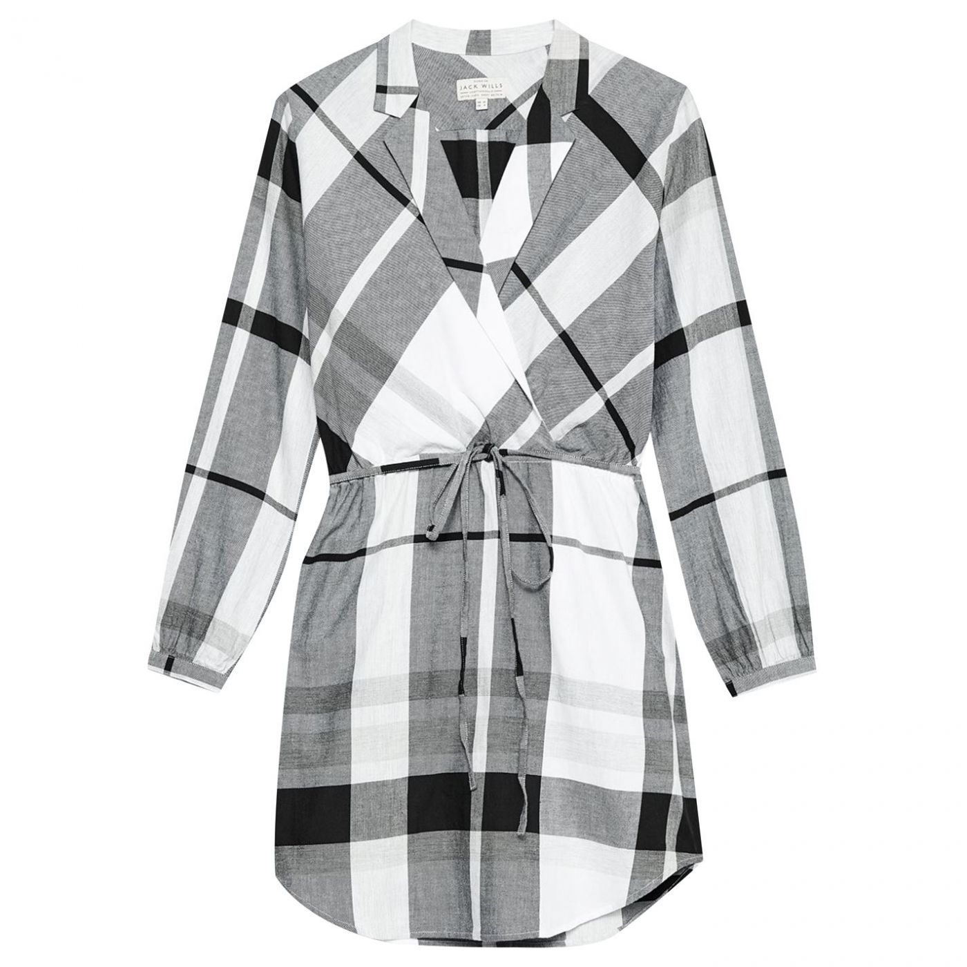Jack Wills Millgate Checked Wrap Shirt Dress