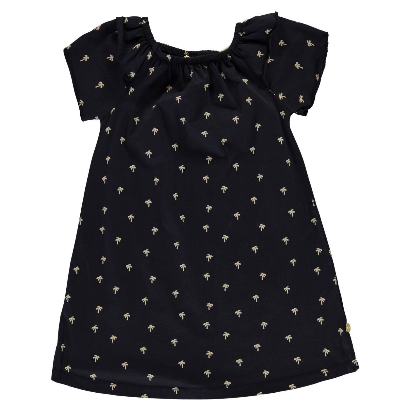 Scotch and Soda Palm Print Ruffle Dress