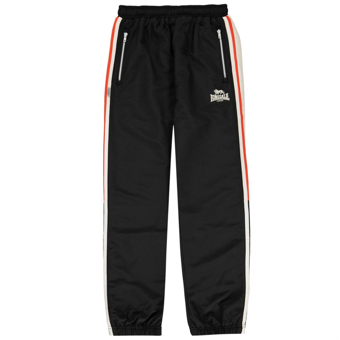 Lonsdale Two Stripe Closed Hem Woven Pants Junior Boys