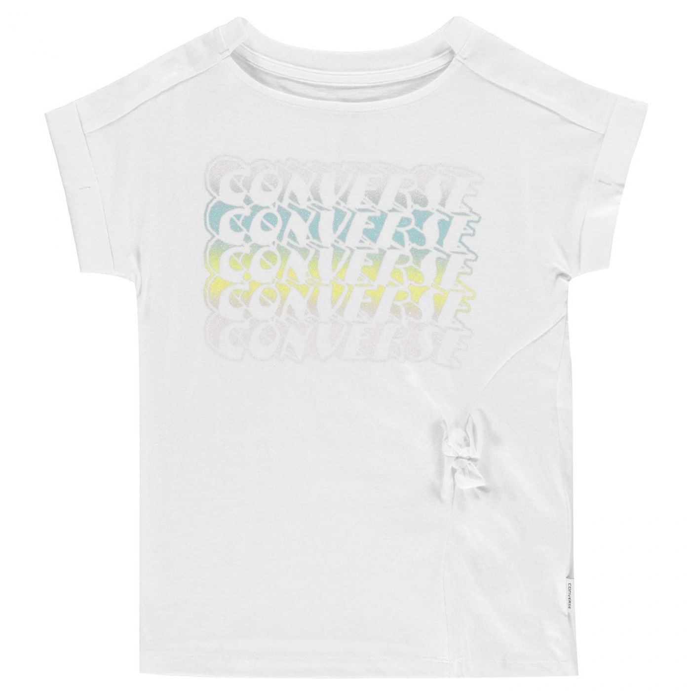 Converse Tie Front T-Shirt Junior Girls