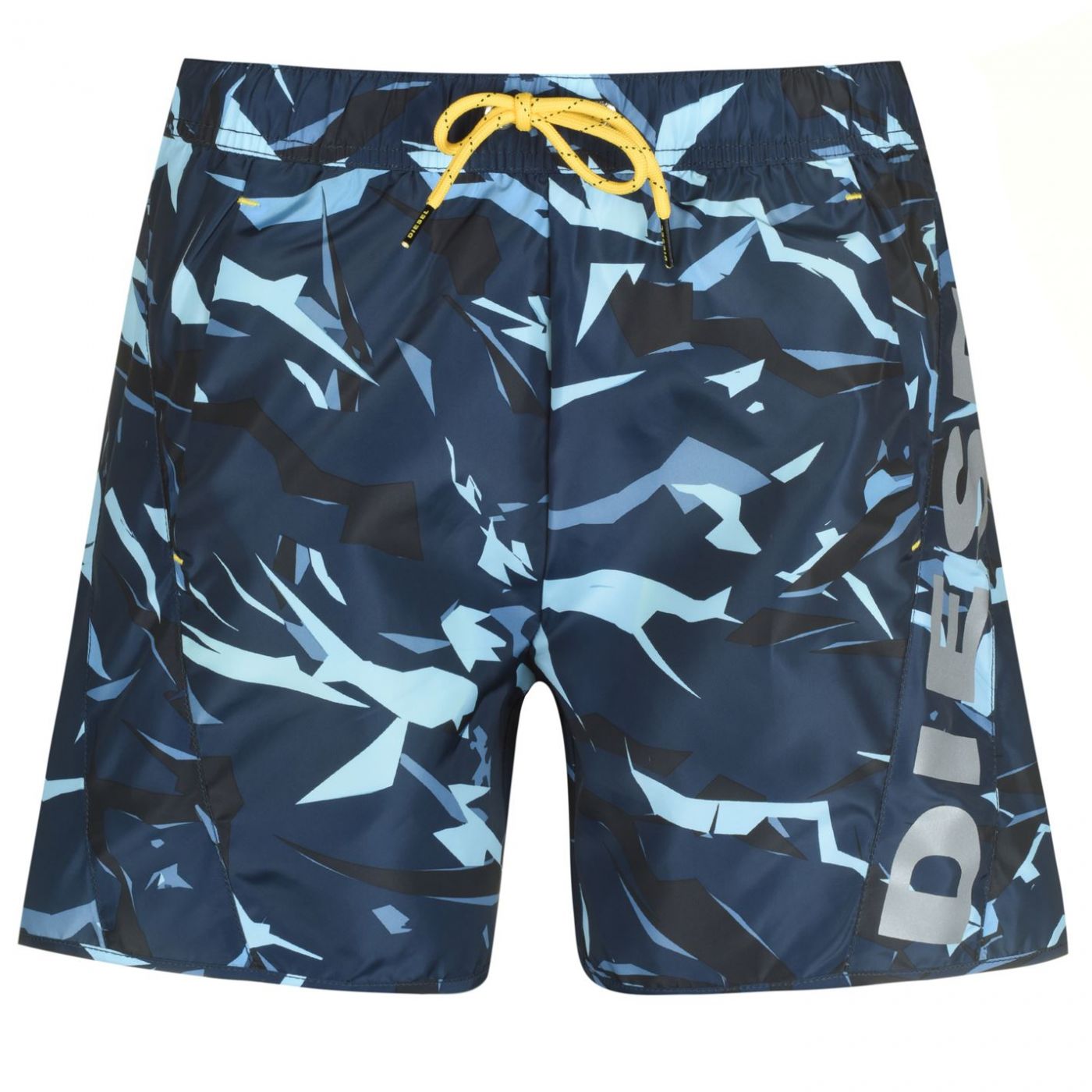 Diesel Camo Reflective Logo Swim Shorts