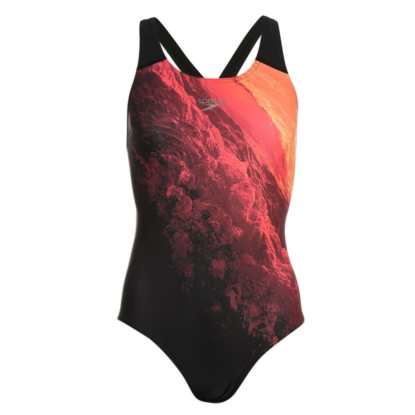 Speedo Lava Print Swimsuit Ladies