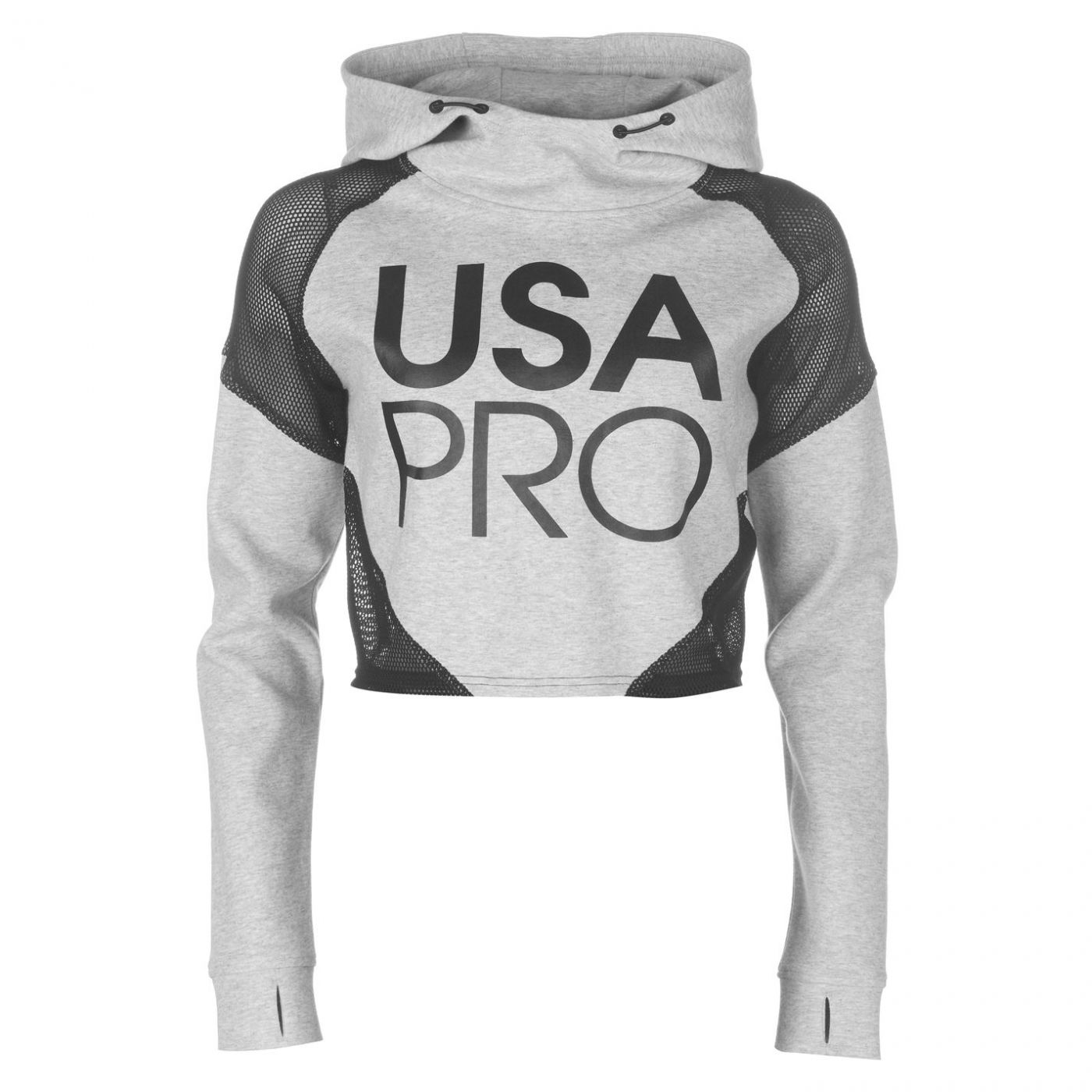 usa pro cropped hoodie