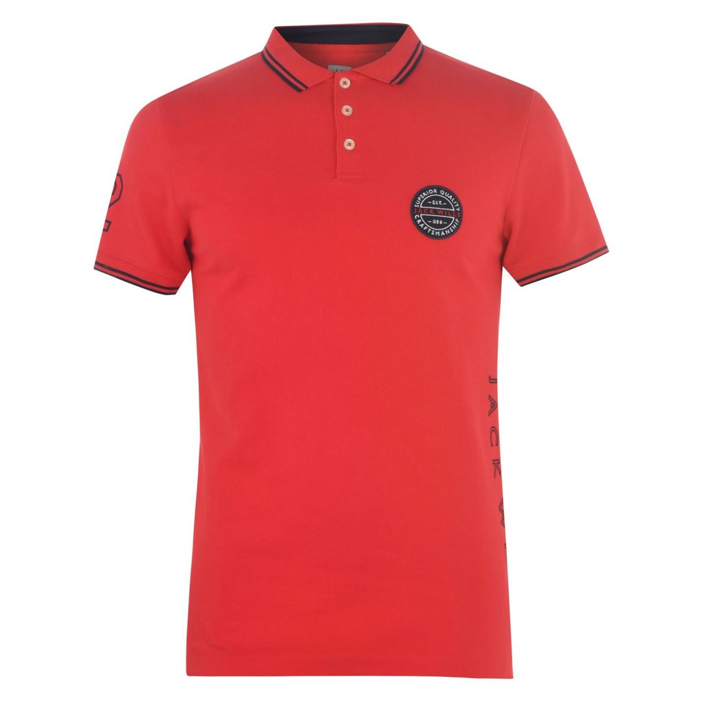 Jack Wills Rothbury Lw Pique Polo