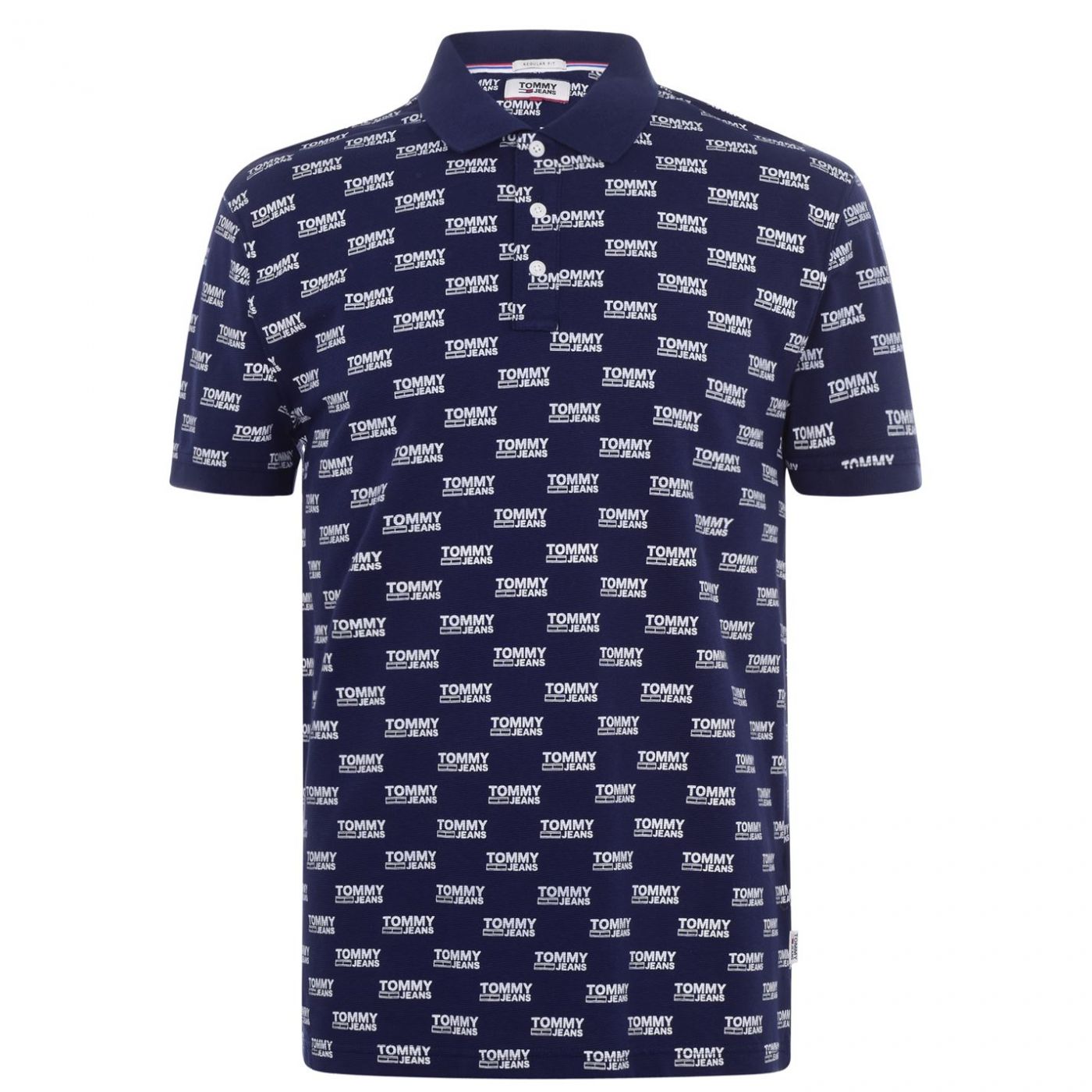 Tommy Jeans Print Logo Polo Shirt