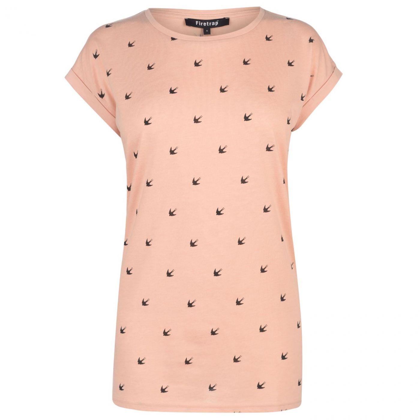 Firetrap Print Boyfriend T Shirt