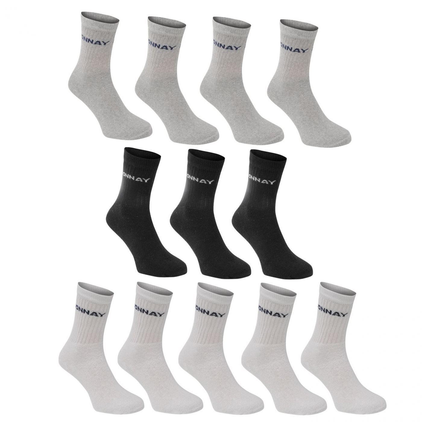 Donnay Crew Socks 12 Pack Junior