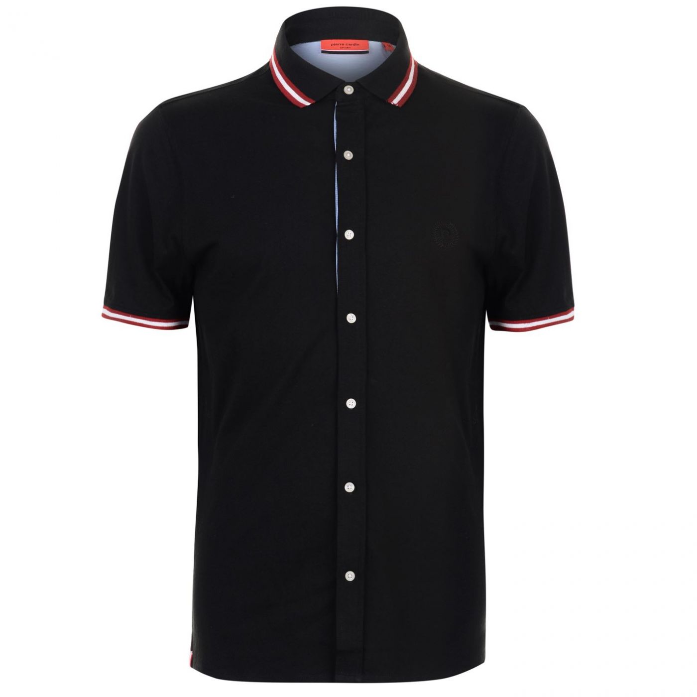 Pierre Cardin Tipped Short Sleeve Shirt Mens