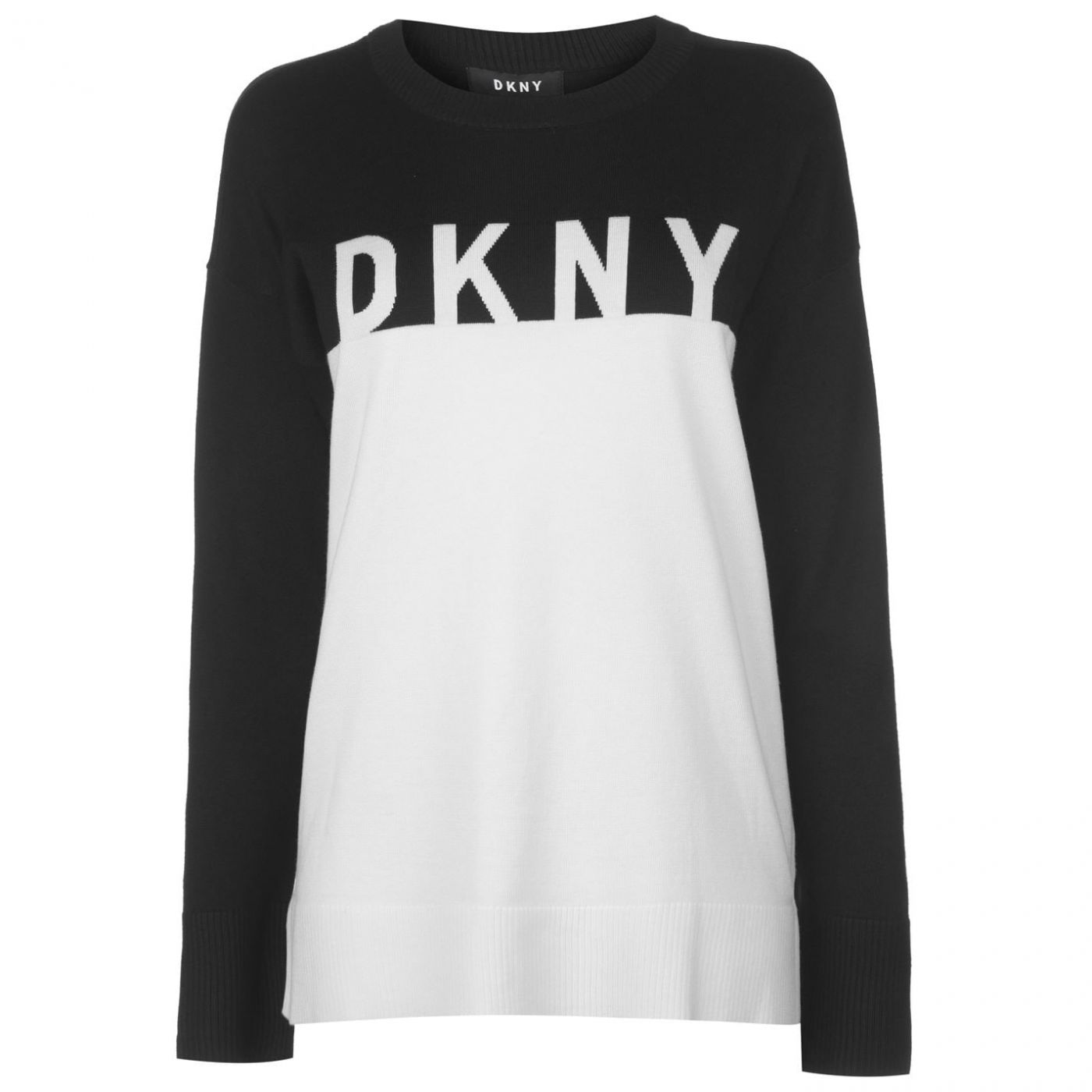DKNY Long Sleeve Crew Neck Knitted Jumper Womens